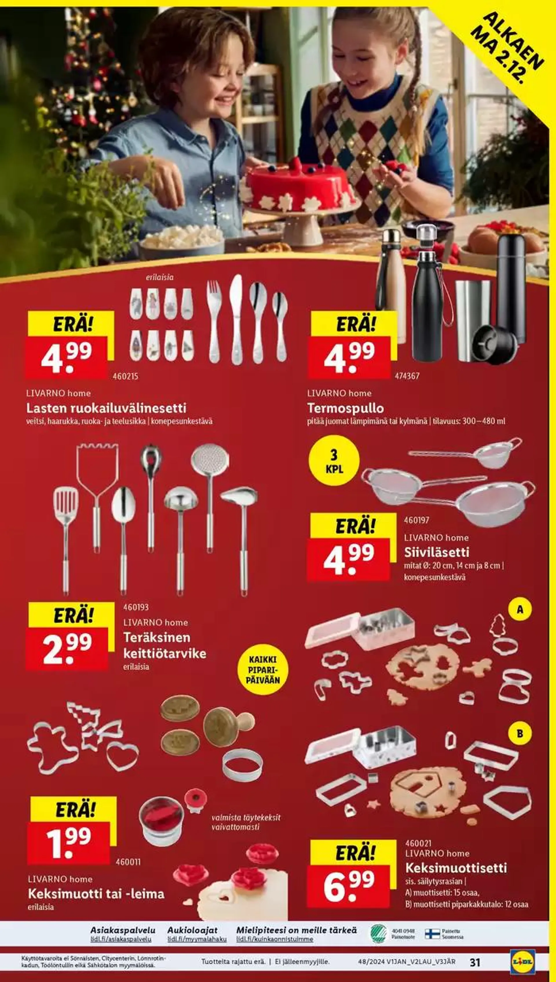 Lidl tarjoukset voimassa alkaen 25. marraskuuta - 3. joulukuuta 2024 - Tarjouslehti sivu 35