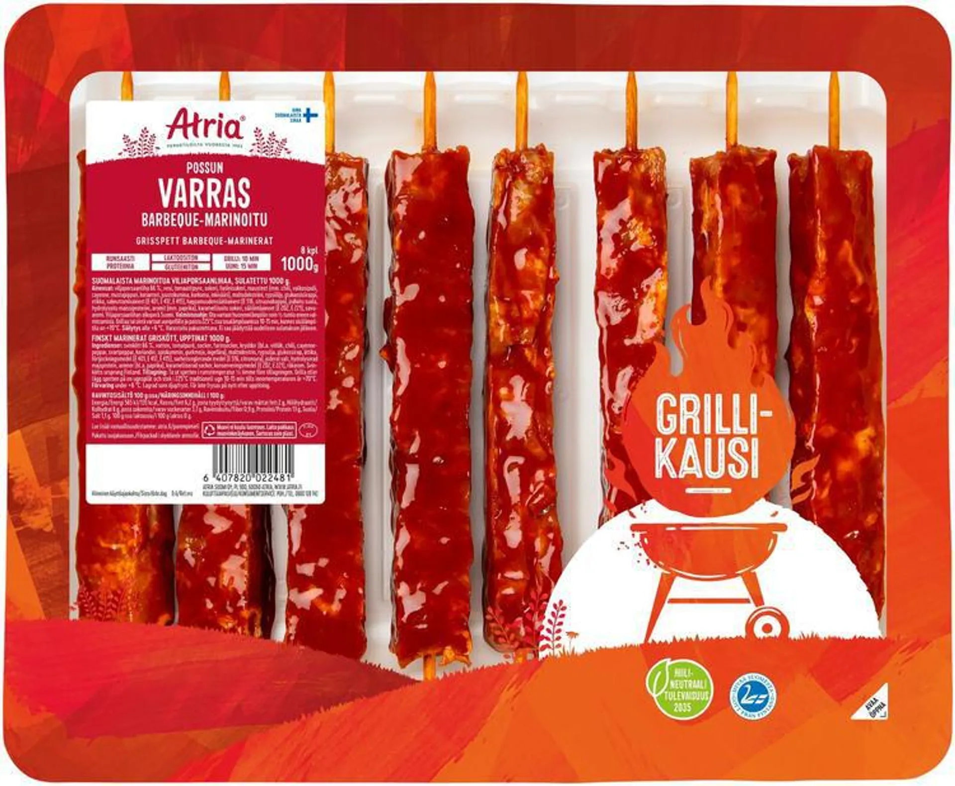 Atria Possun Varras Barbeque-marinoitu 1kg