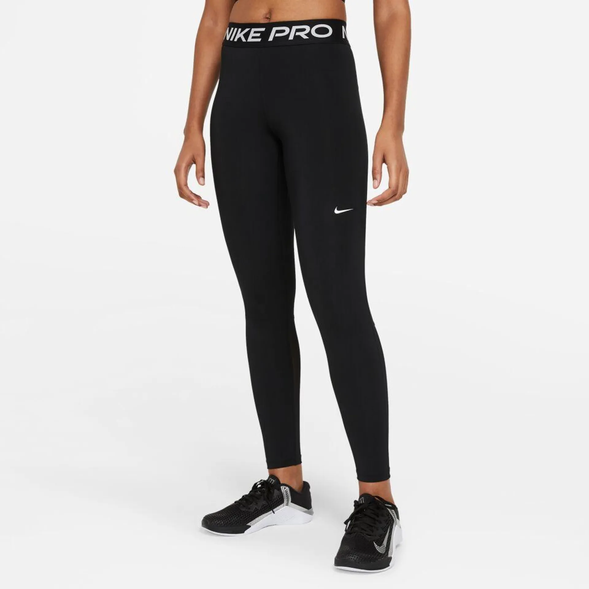 W Pro Mid-Rise Mesh-Paneled Leggings