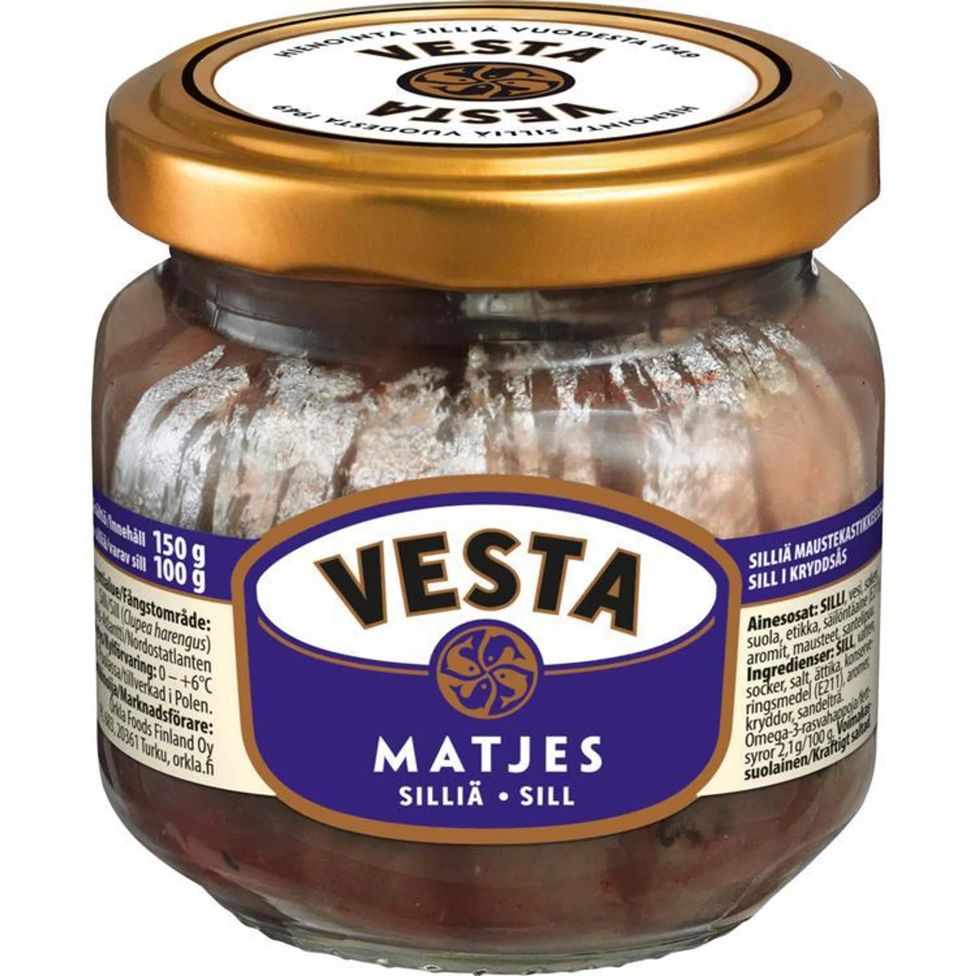 Vesta silliä matjeskastikkeessa 150/100g