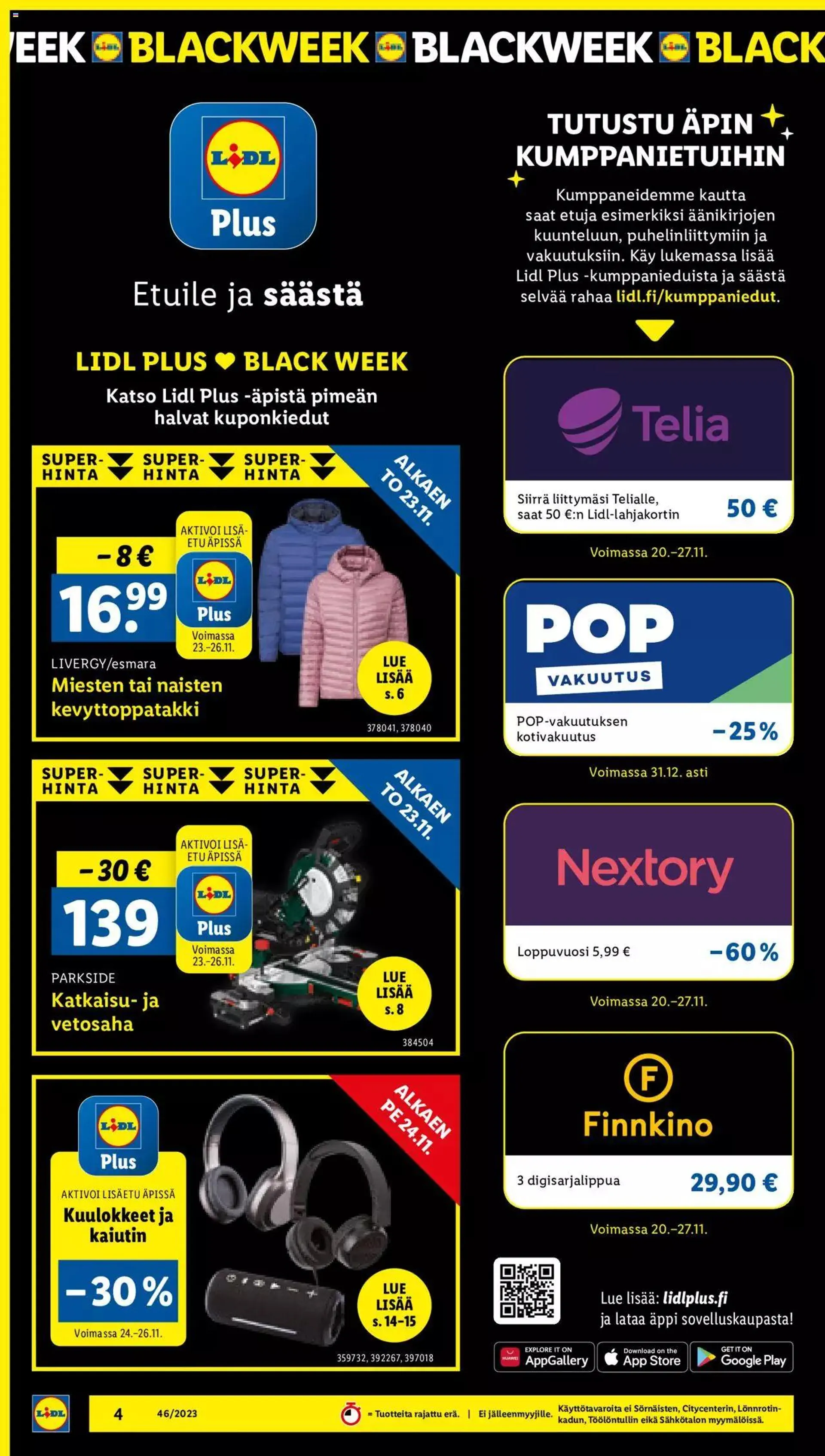 Lidl - Black Friday voimassa alkaen 20. marraskuuta - 26. marraskuuta 2023 - Tarjouslehti sivu 4