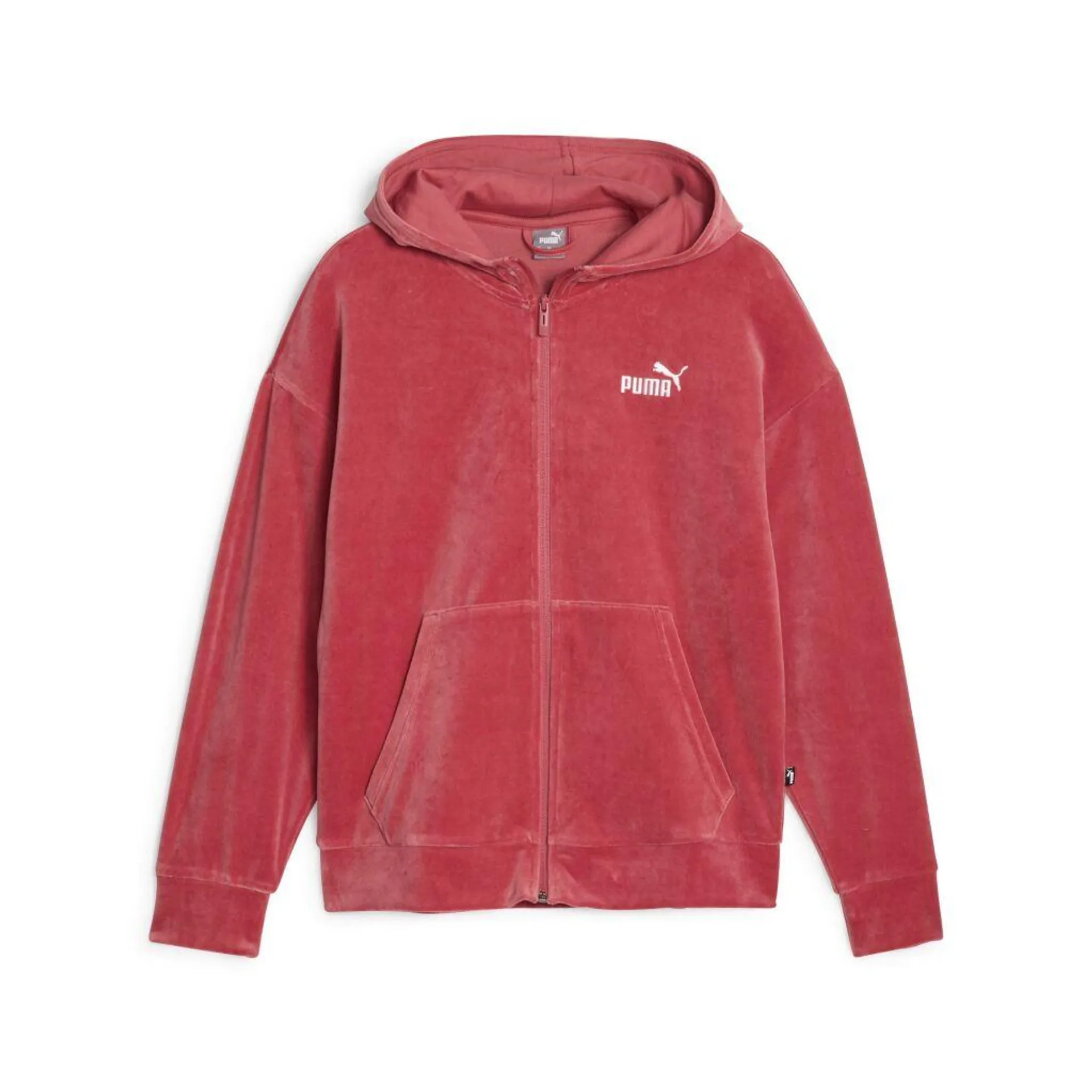 Ess Elevated Velour Fz Hoodie W