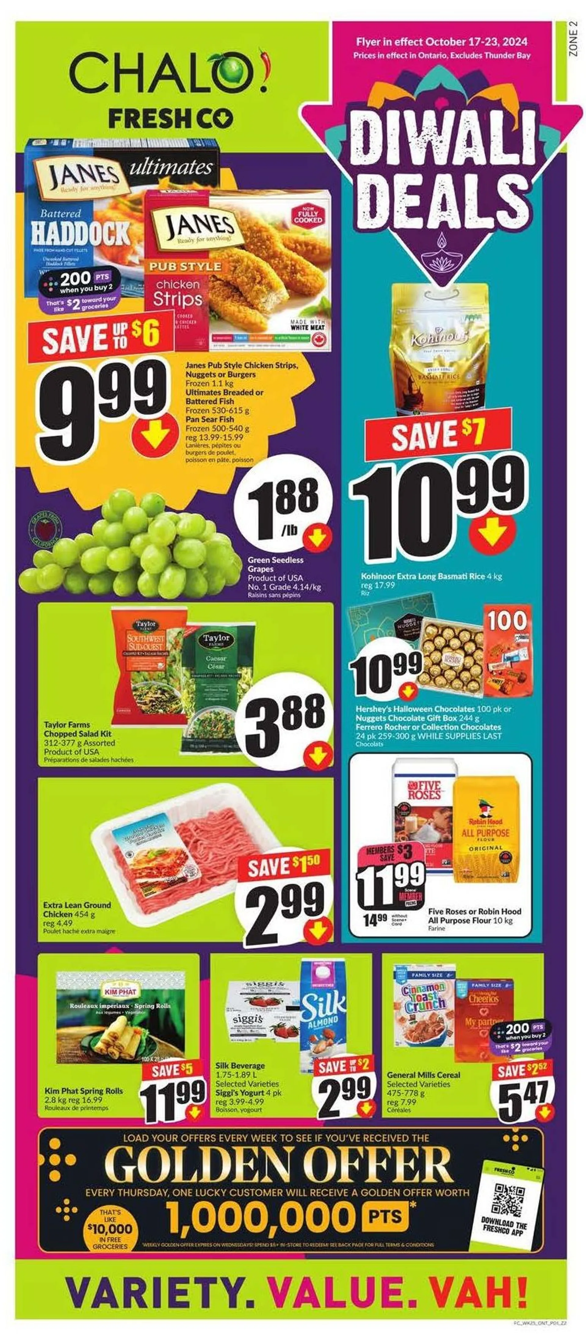 Chalo! Weekly deals! from October 16 to October 23 2024 - flyer page 