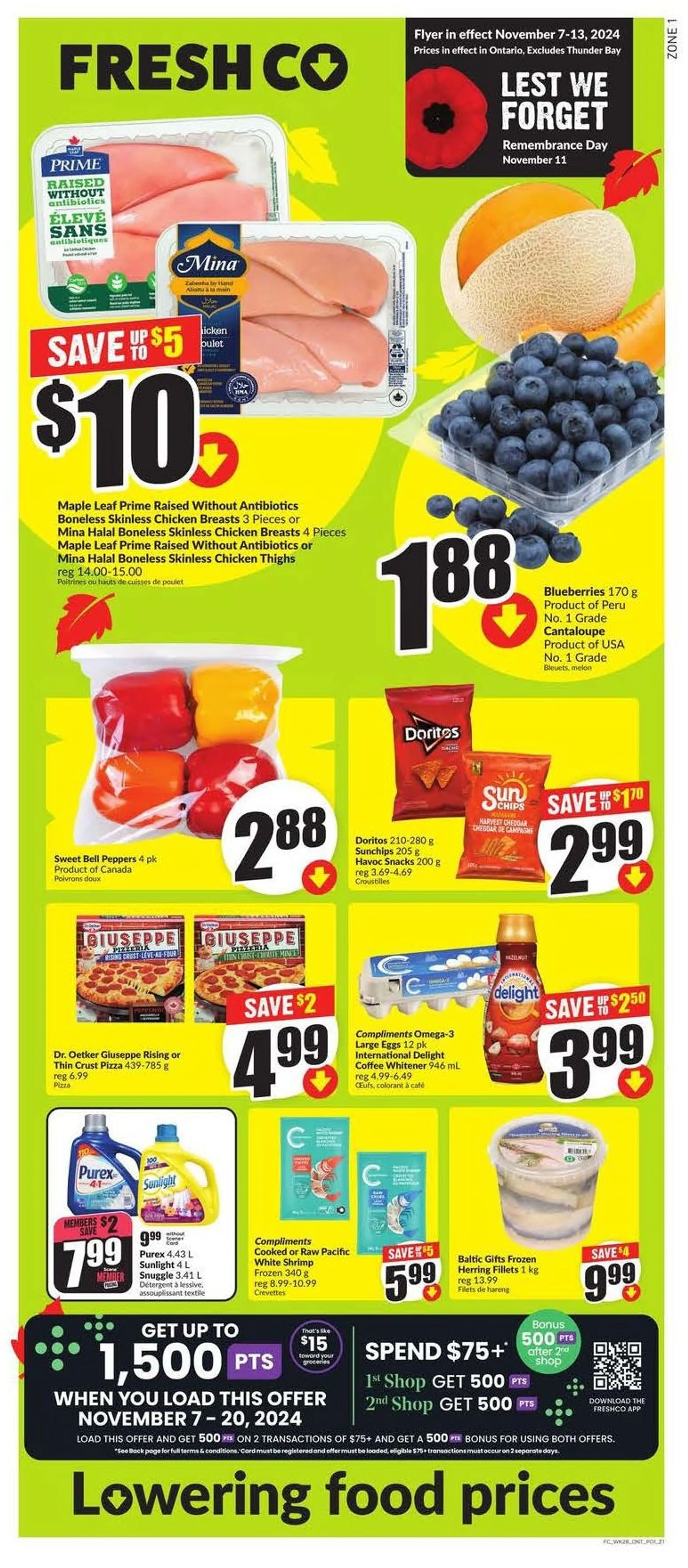 FreshCo Weekly Ad from November 7 to November 13 2024 - flyer page 