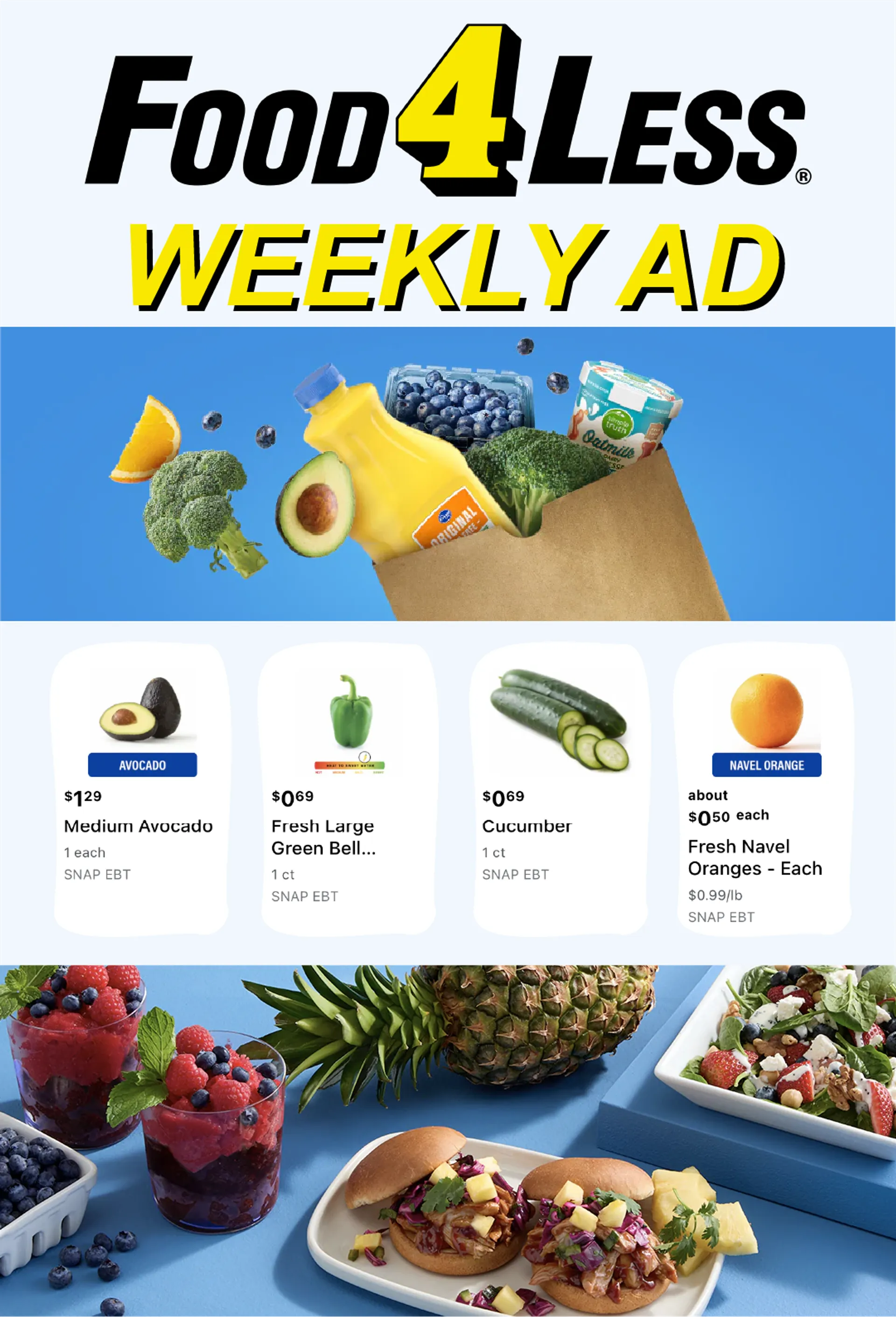 Weekly ad Food 4 Less Deals from May 27 to June 11 2025 - Page 1