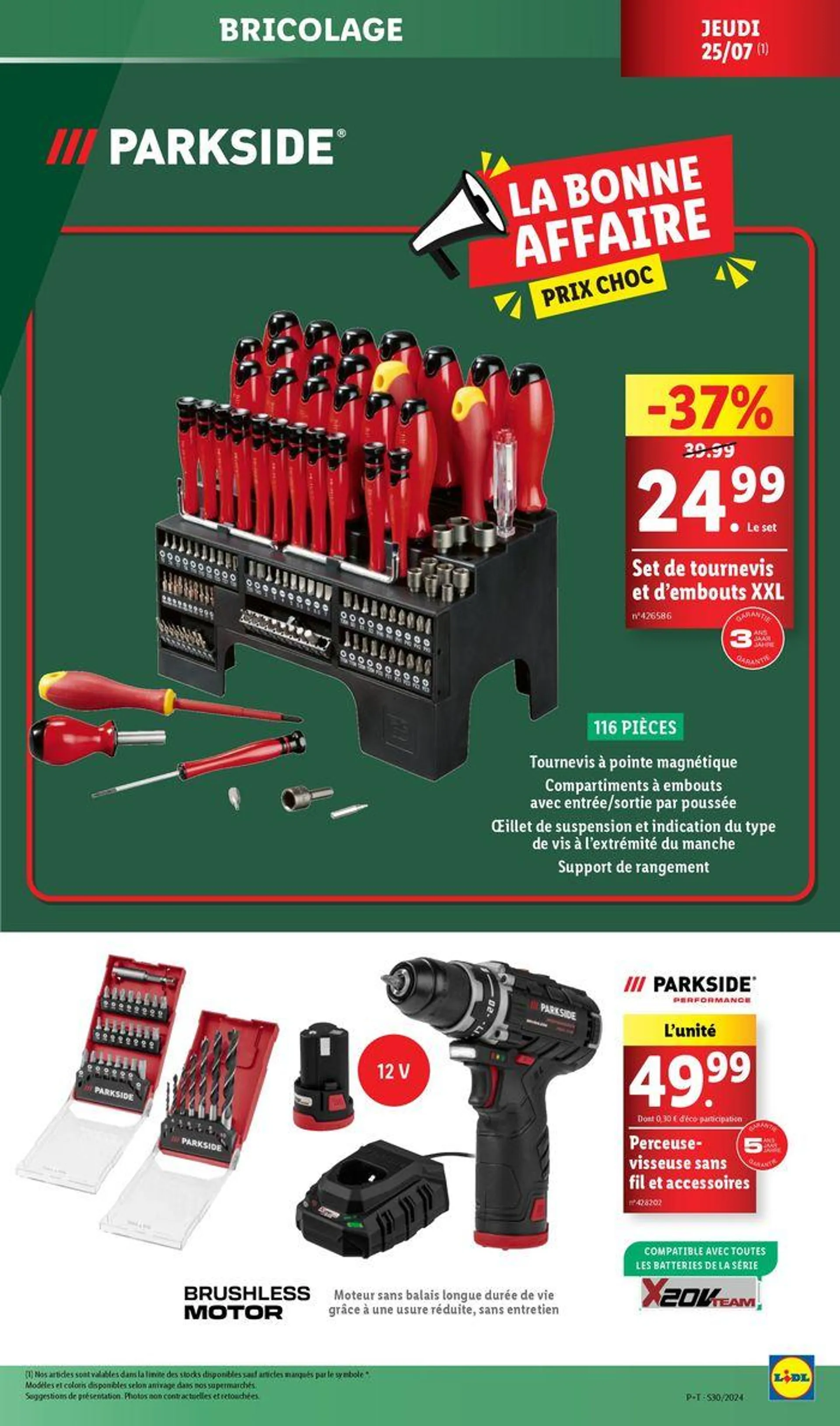 Ne passez pas à côté de nos offres bricolage et maison, toujours à prix Lidl ! du 25 juillet au 29 juillet 2024 - Catalogue page 5