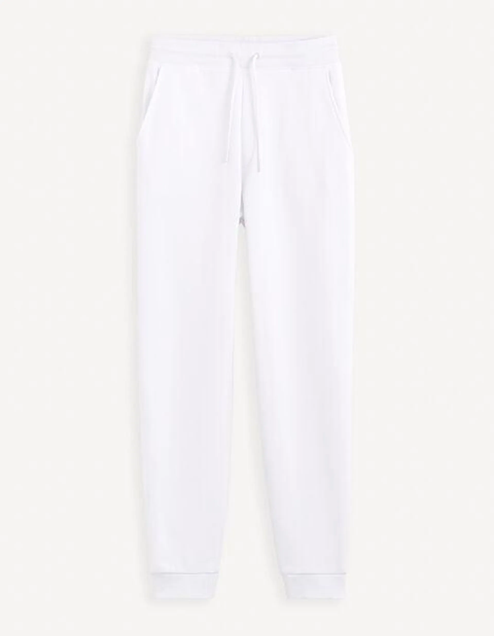 Pantalon de jogging 100% coton - blanc