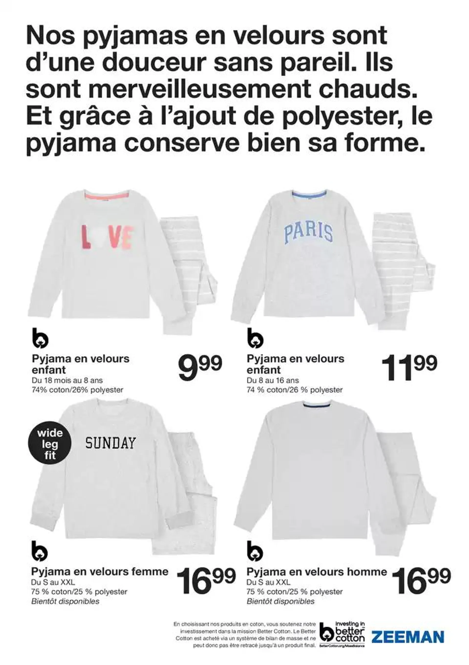 Cette semaine : des pyjamas pour toute la famille du 28 octobre au 8 novembre 2024 - Catalogue page 9