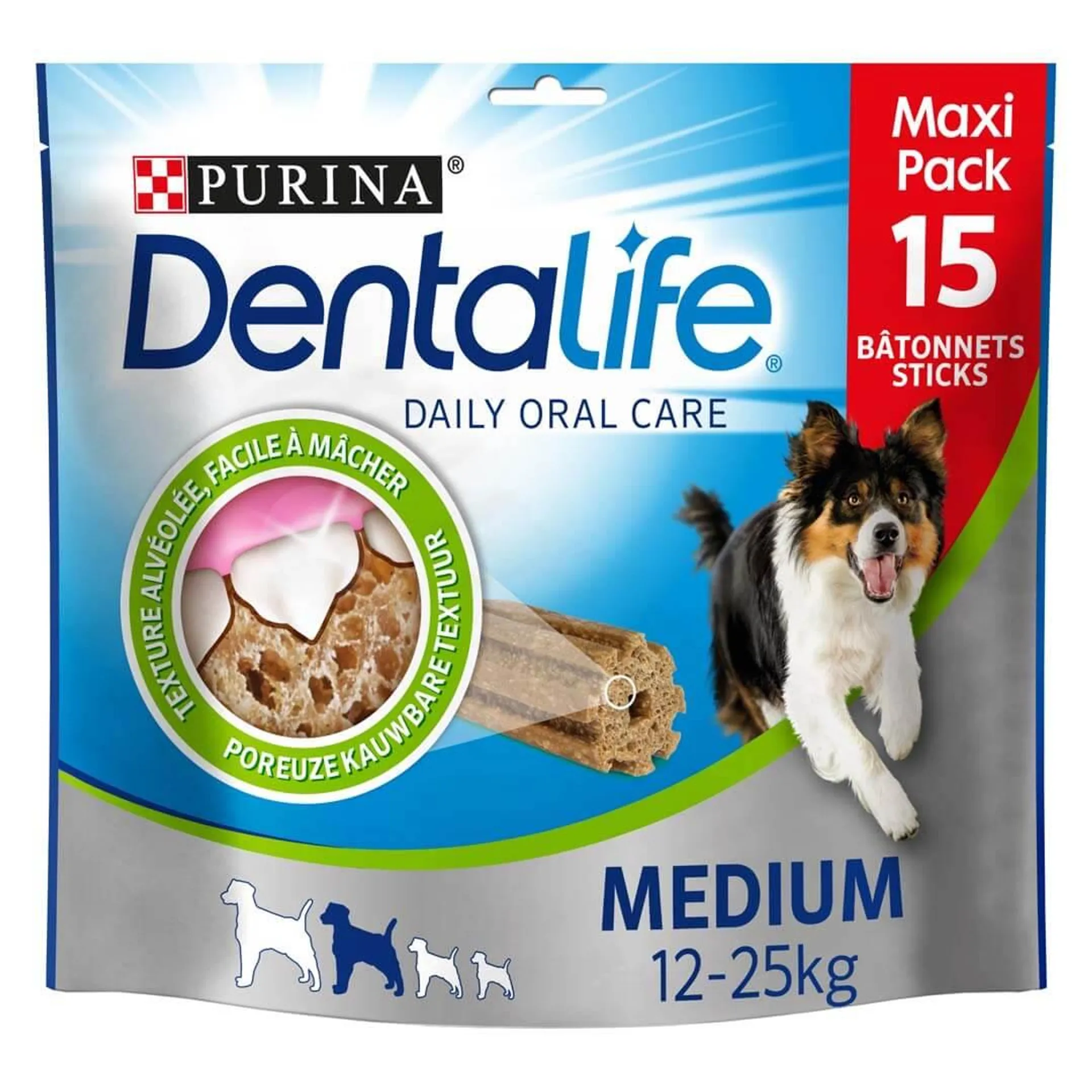 Dentalife chien medium maxi pack de 15 bâtonnets 345g