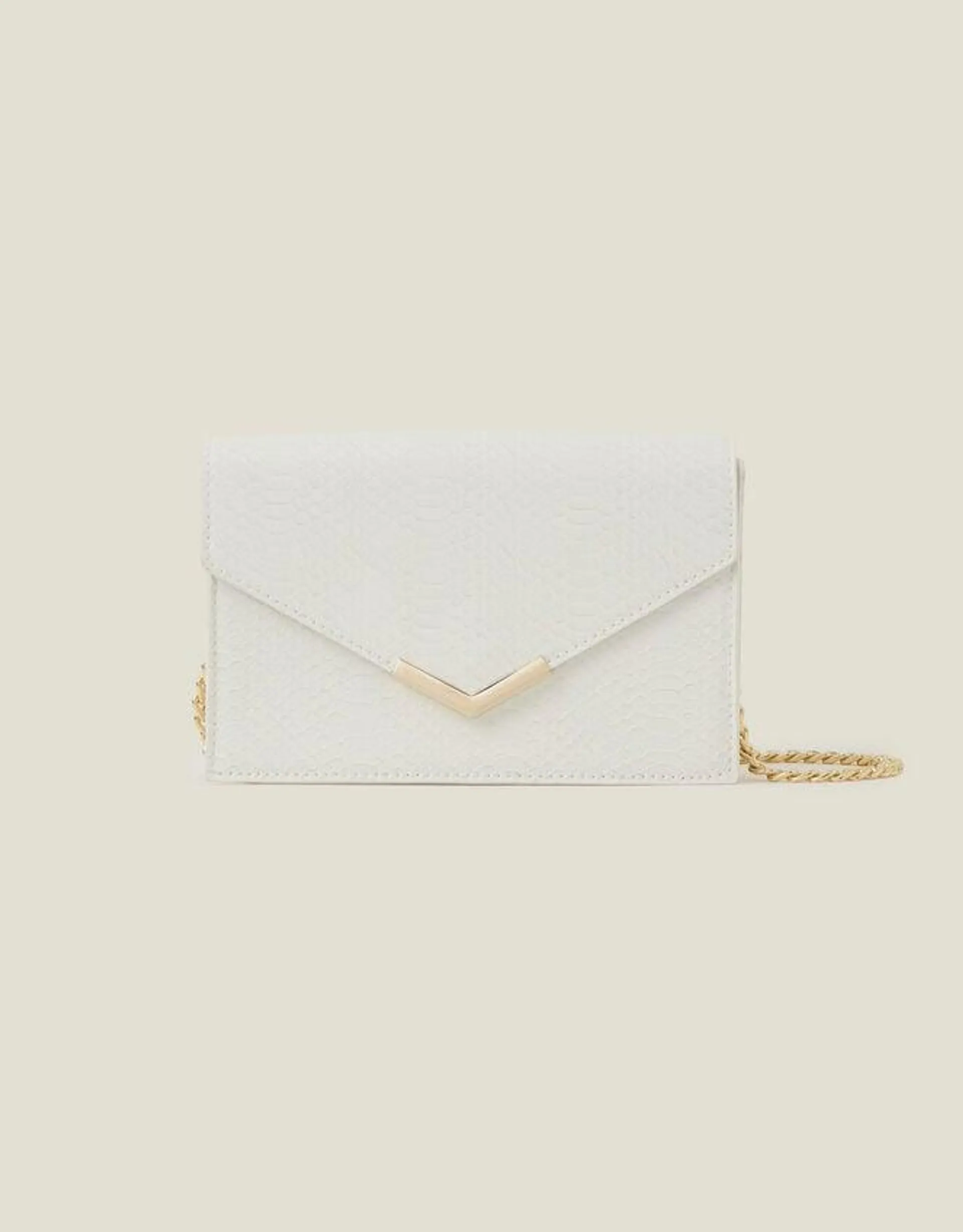 Envelope Cross-Body Bag White