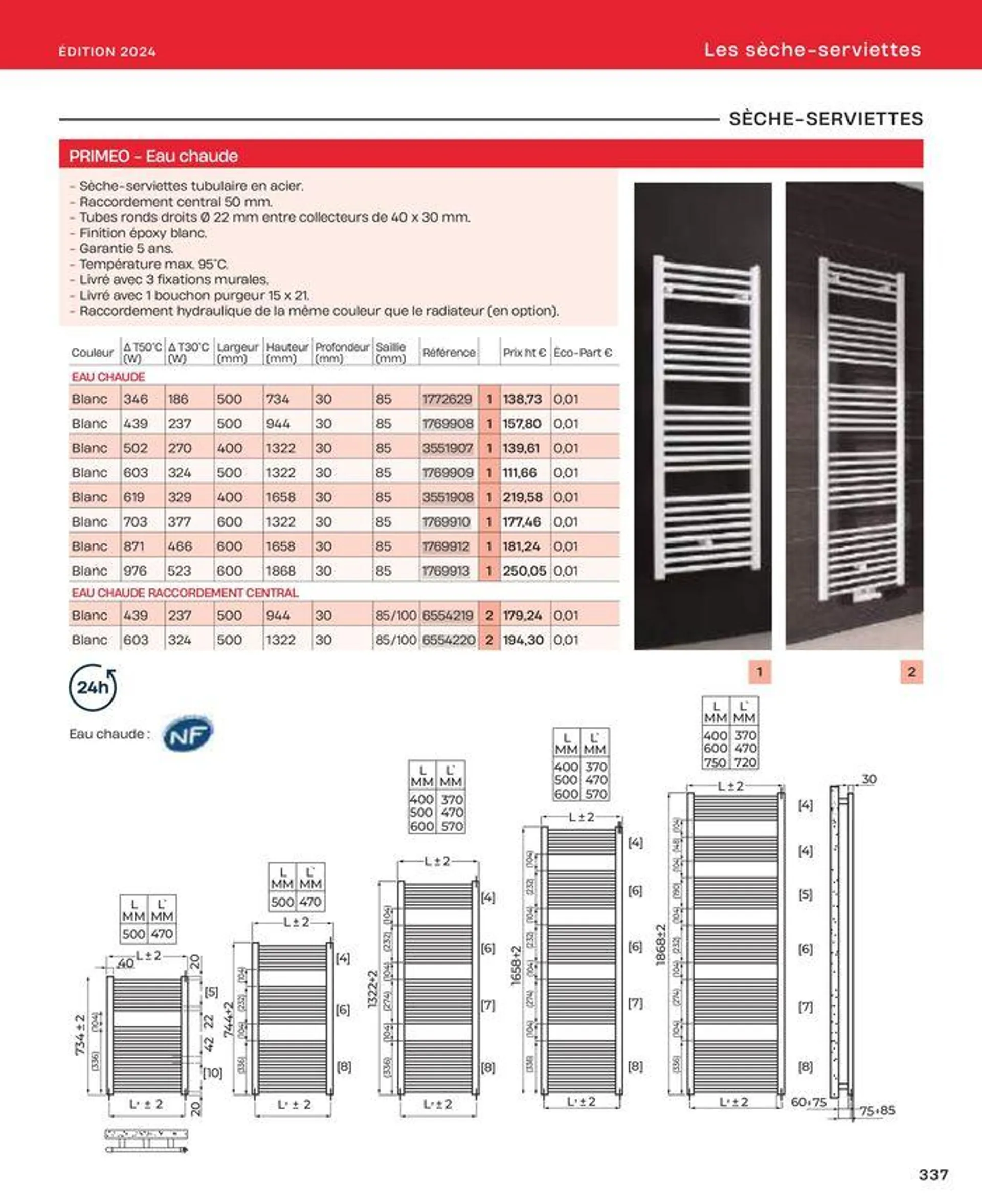 La salle de bain en toute sérénité du 2 juillet au 31 décembre 2024 - Catalogue page 337