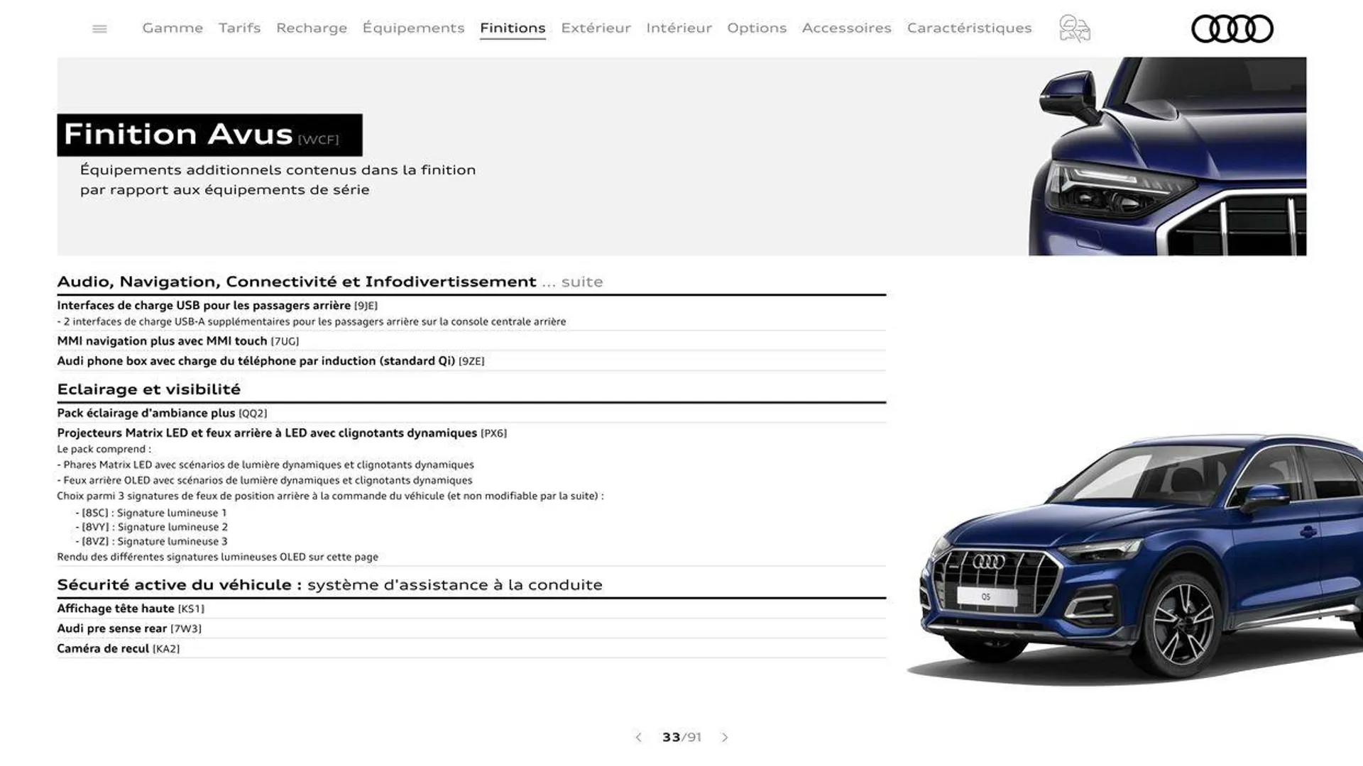 Audi Q5 & SQ5 du 20 août au 31 décembre 2024 - Catalogue page 33