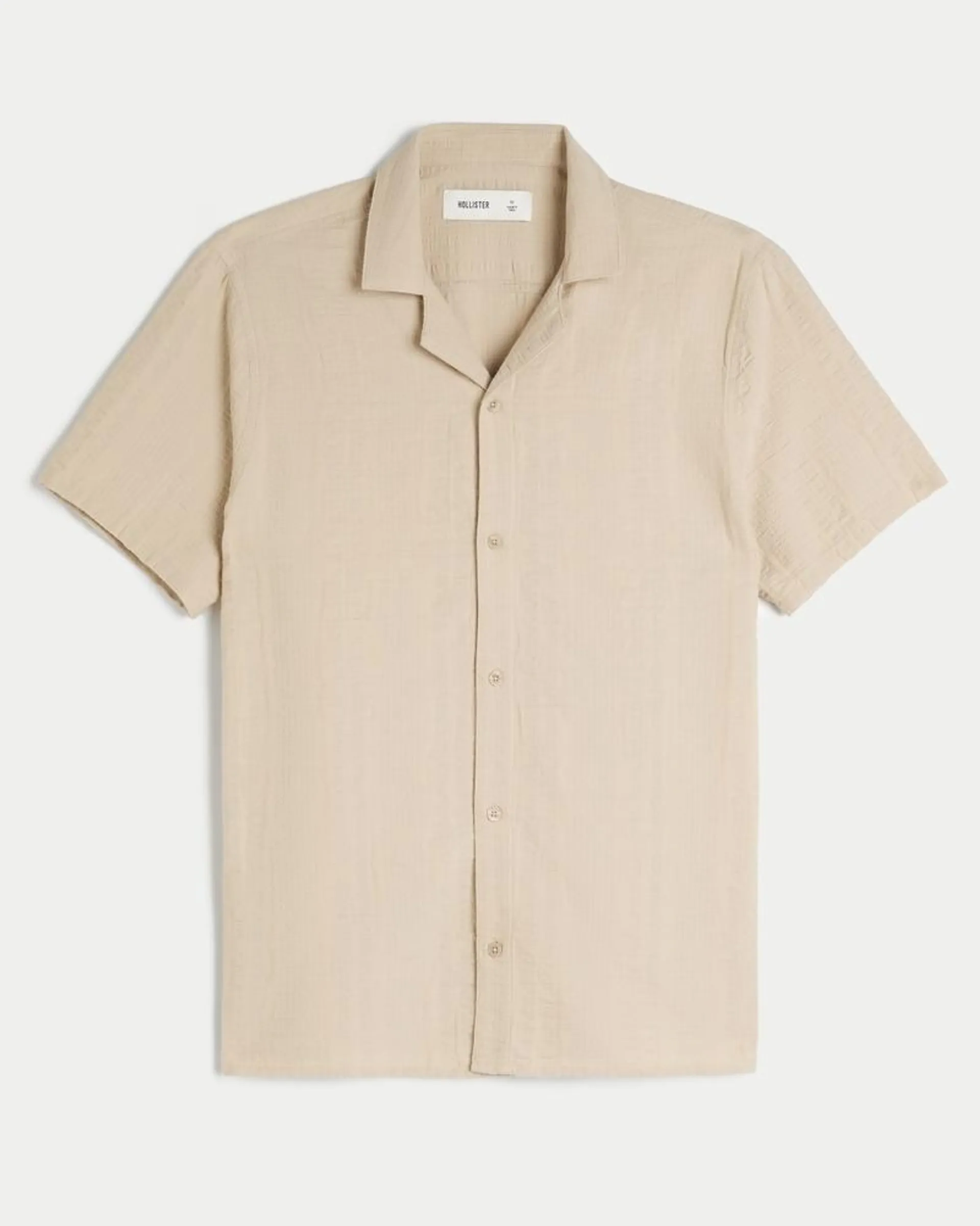 Short-Sleeve Seersucker Shirt