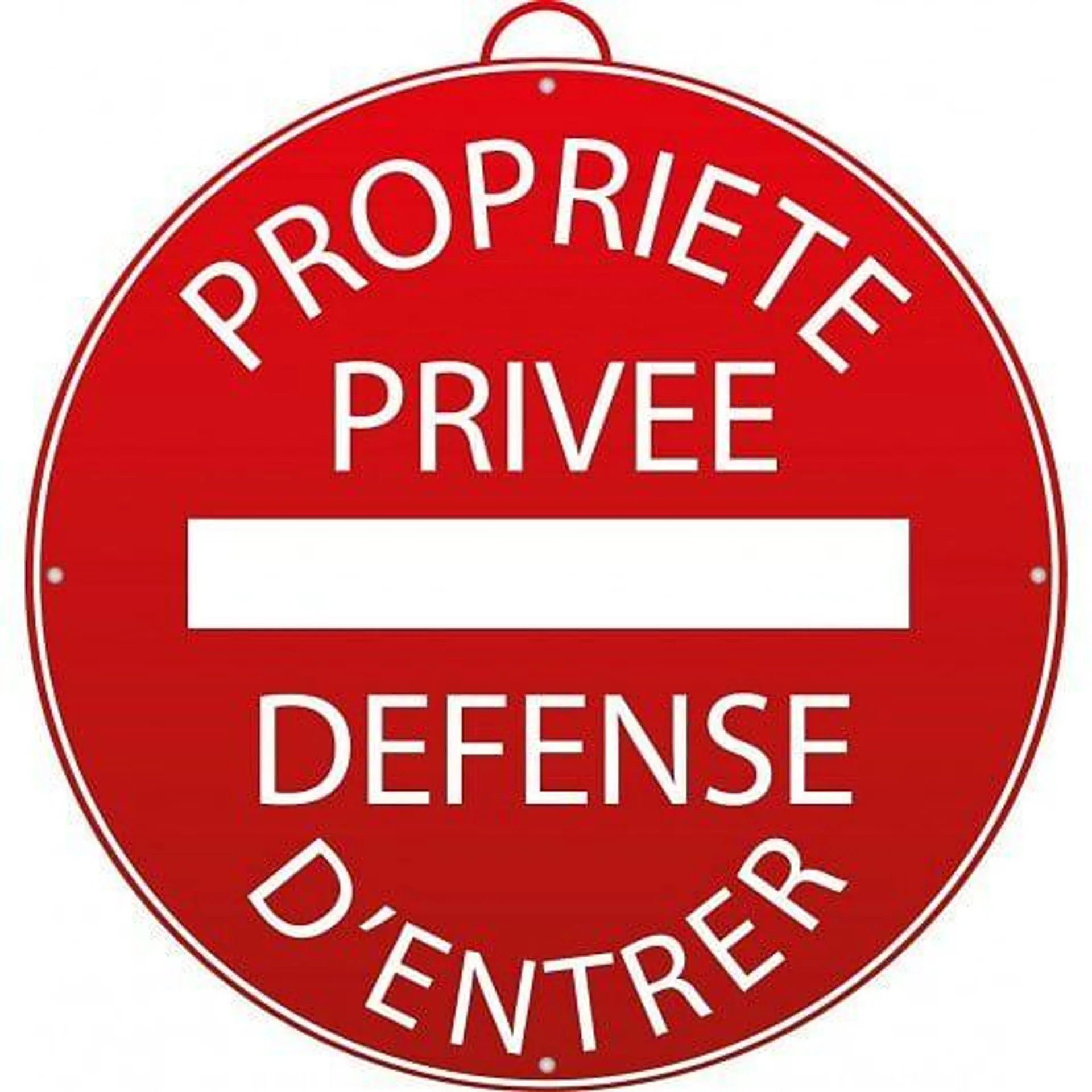 Panneau de signalisation propriété privée