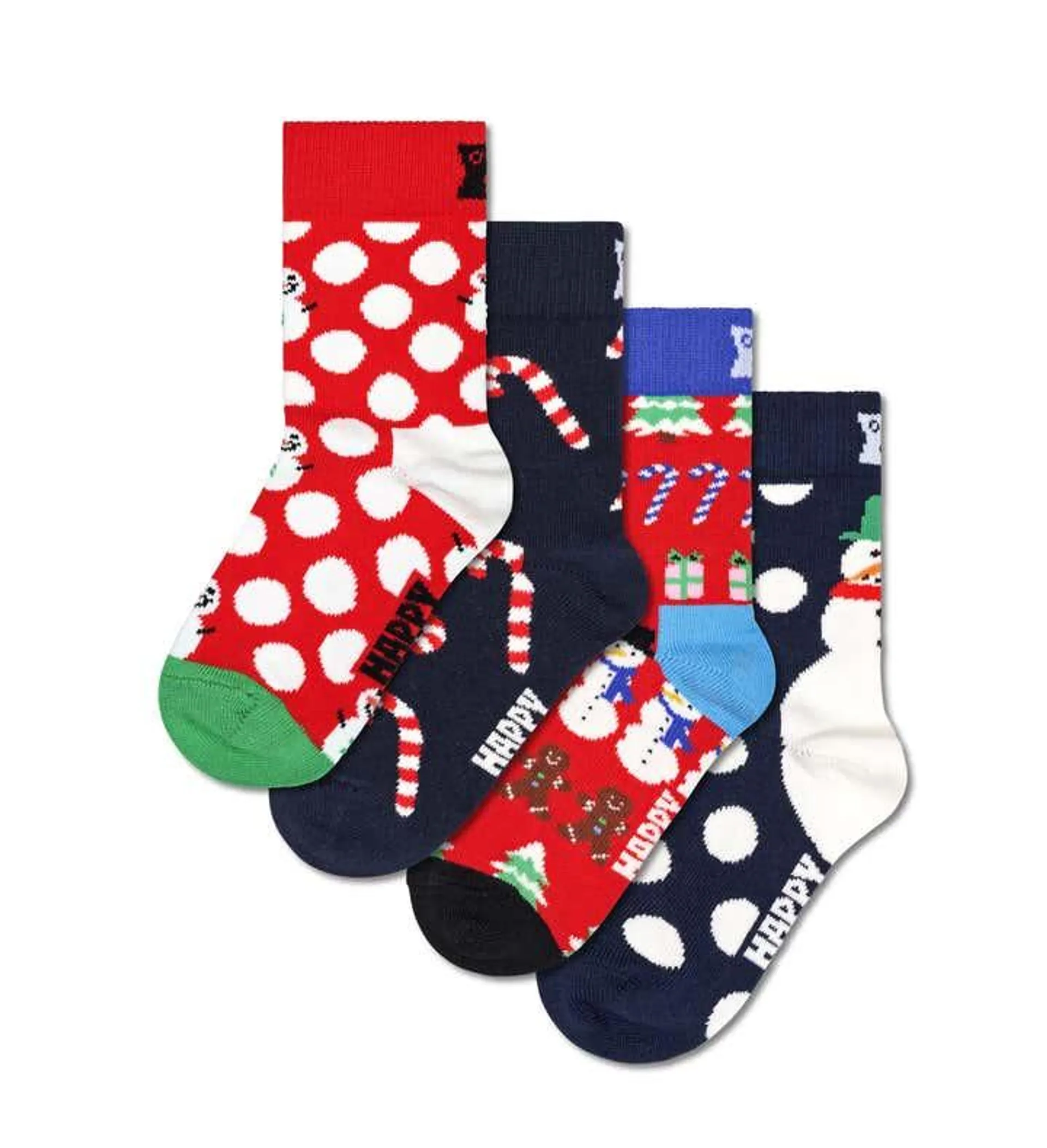 Kids 4-Pack X-Mas Stocking Socks Gift Set