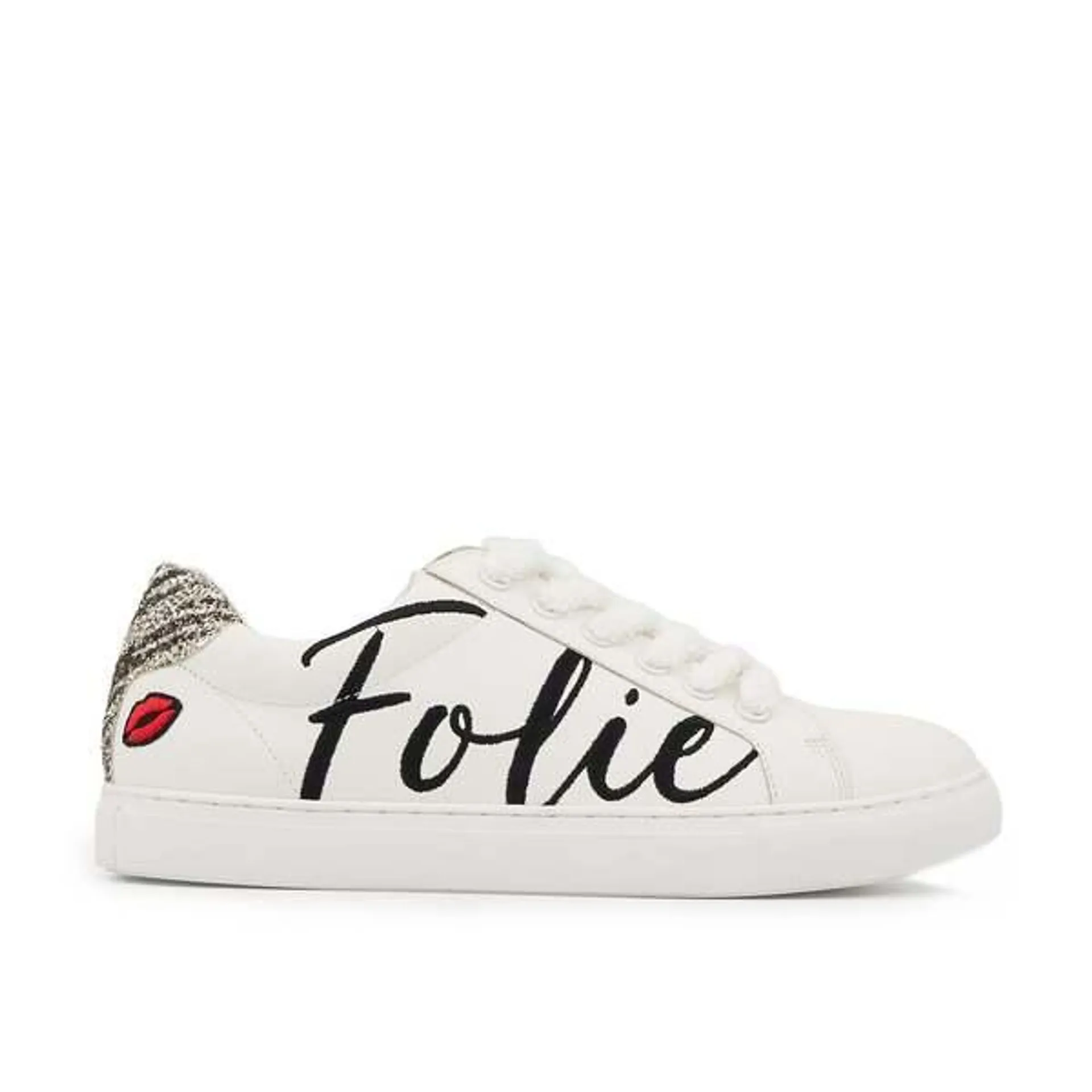 Baskets En Cuir Simone Folie Douce - BLANC