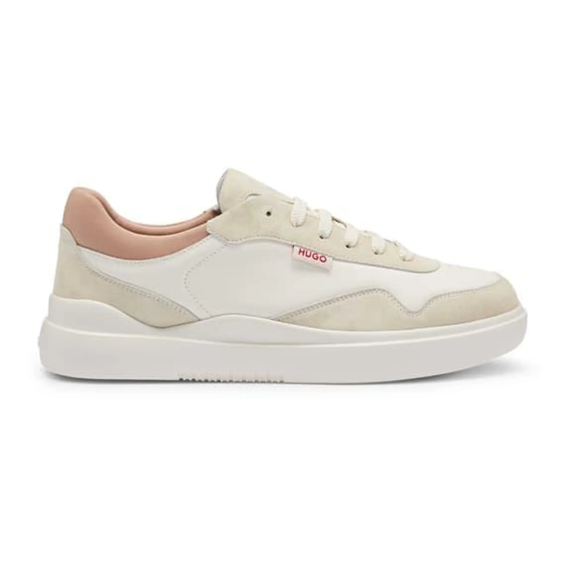 Chaussures HUGO Classic blanc beige