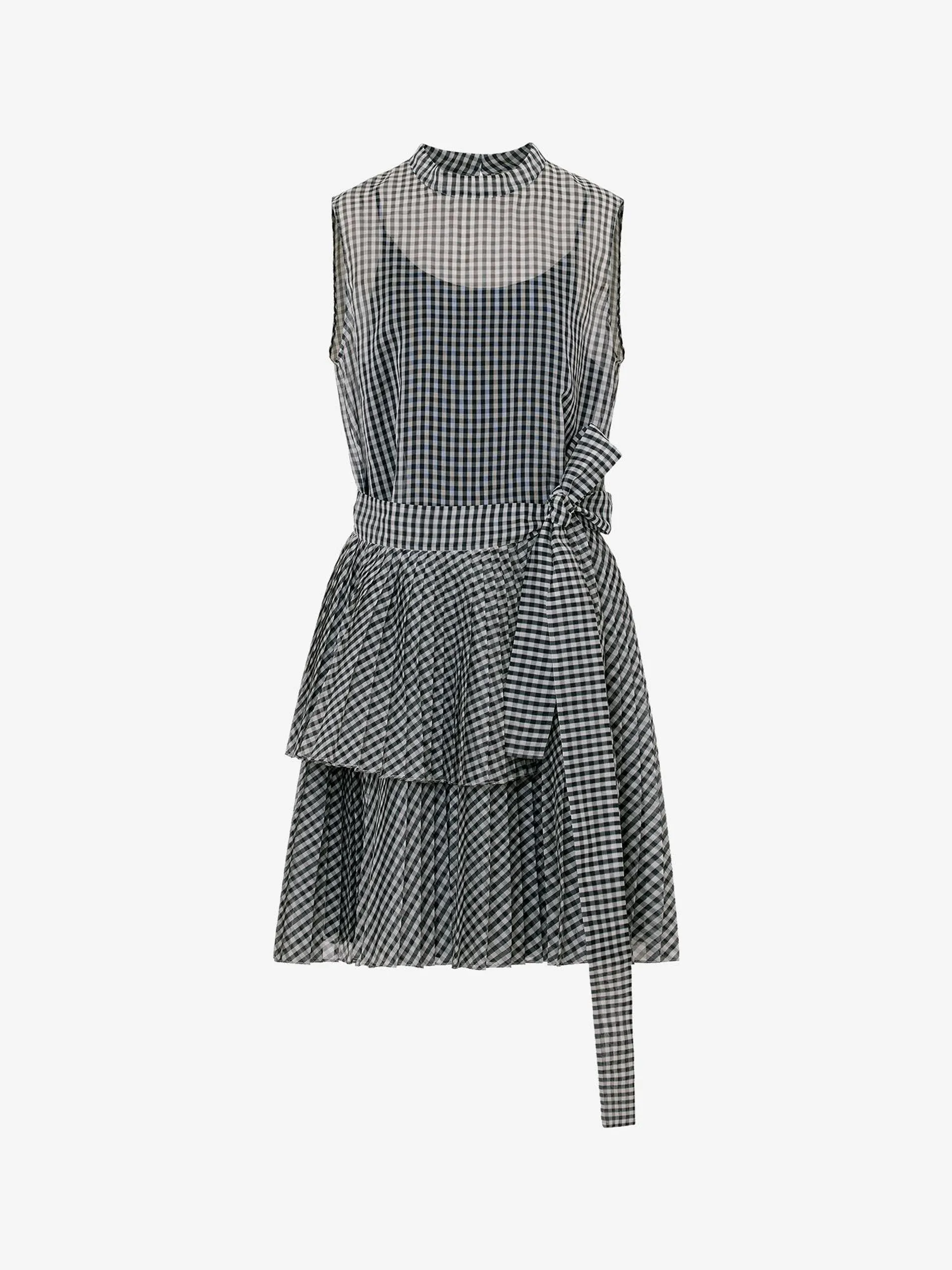 EANNA MIDI DRESS IN CHECKERED ORGANZA