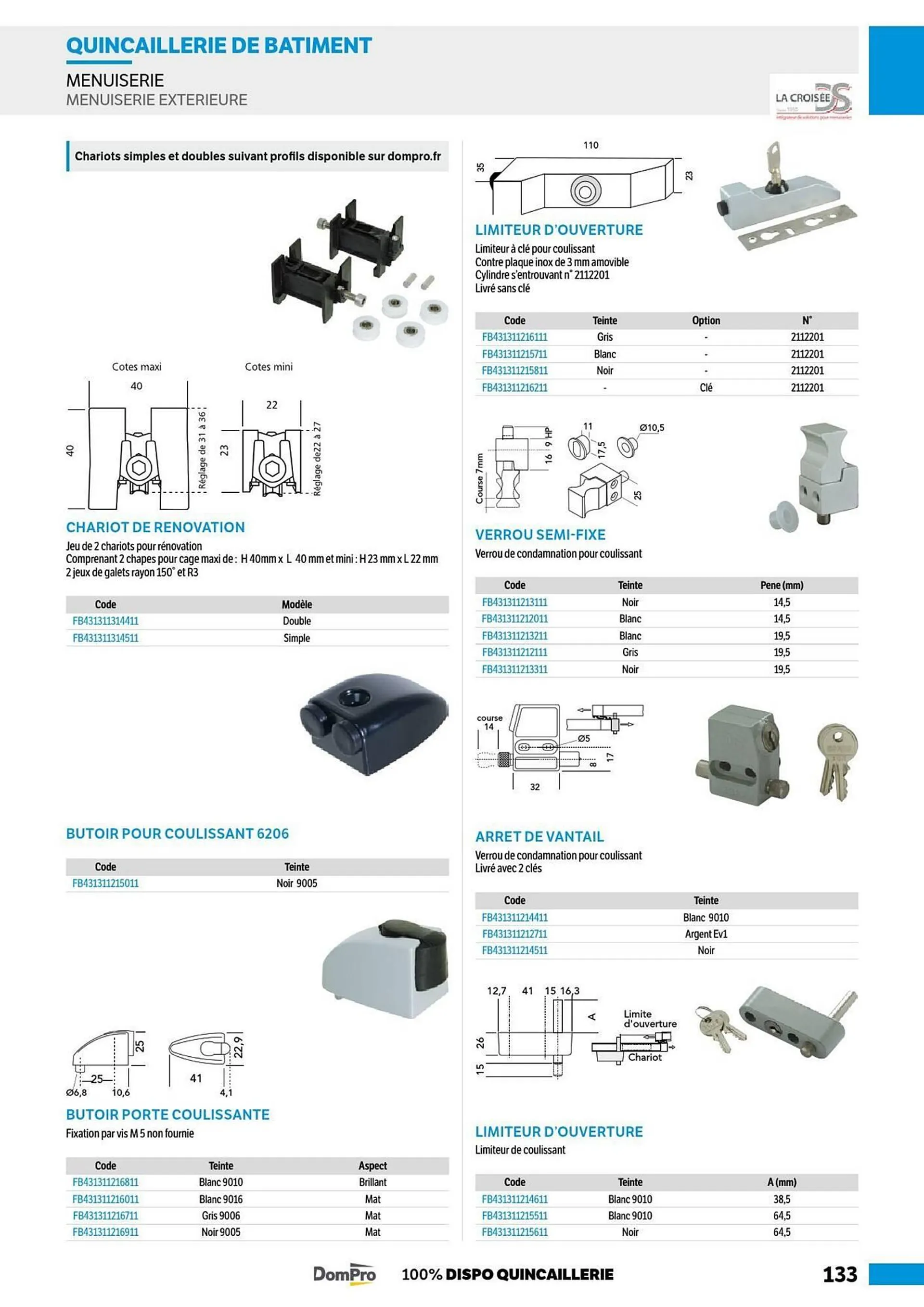 Catalogue DomPro du 8 juillet au 4 janvier 2025 - Catalogue page 133