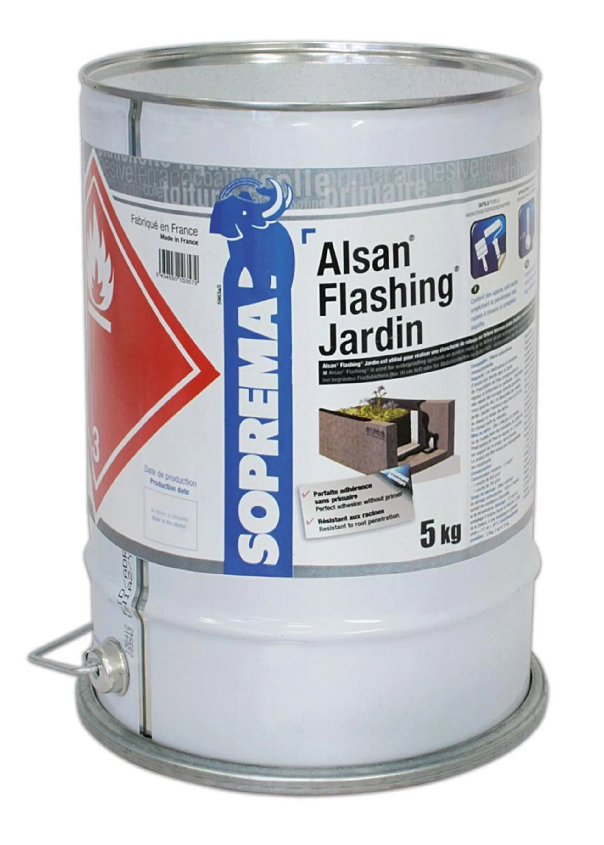 RESINE ETANCHEITE ALSAN FLASHING JARDIN 15KG/SEAU