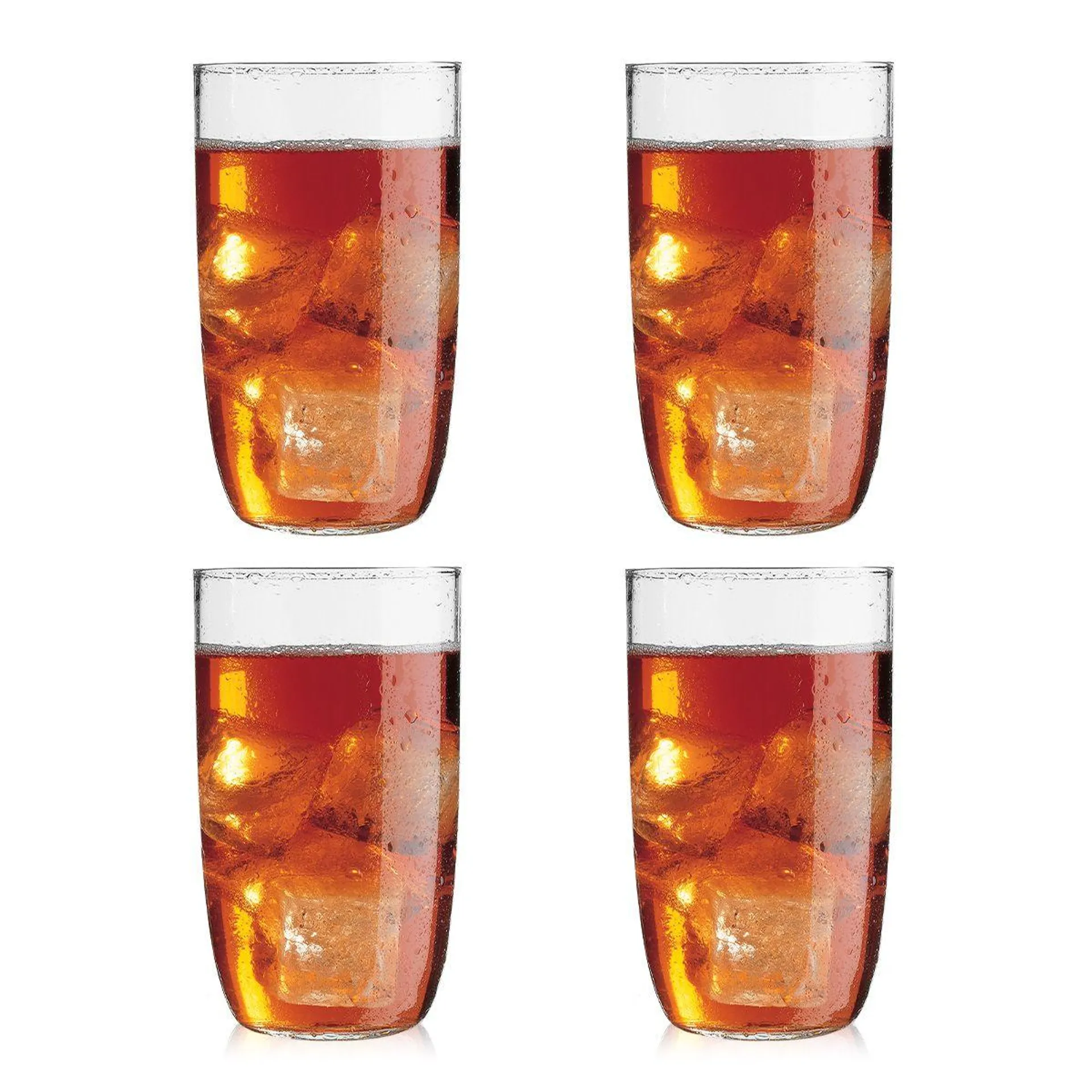 Set 4 verres borosilicate, 0.5 l