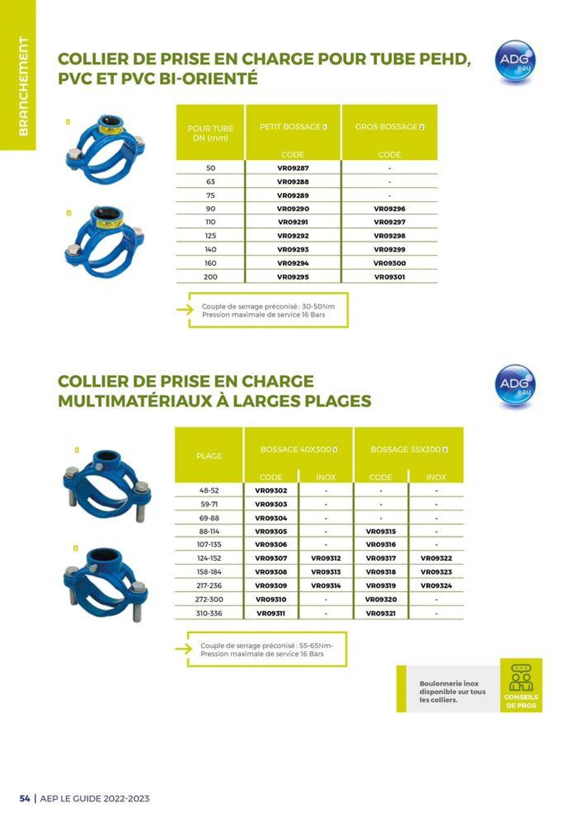 Guide - Adduction deau potable - 54