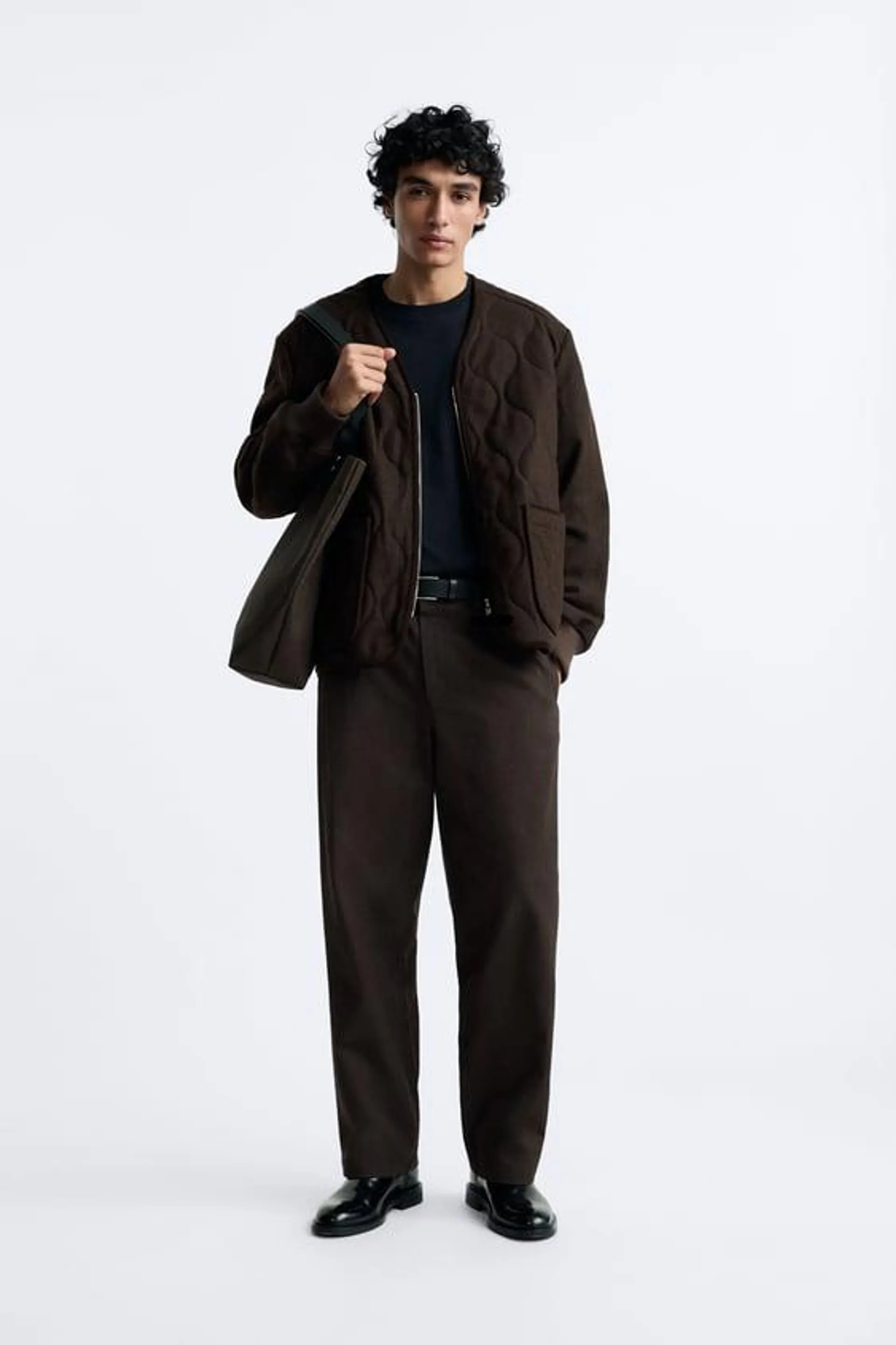 VESTE REMBOURRÉE EN LAINE ET COTON