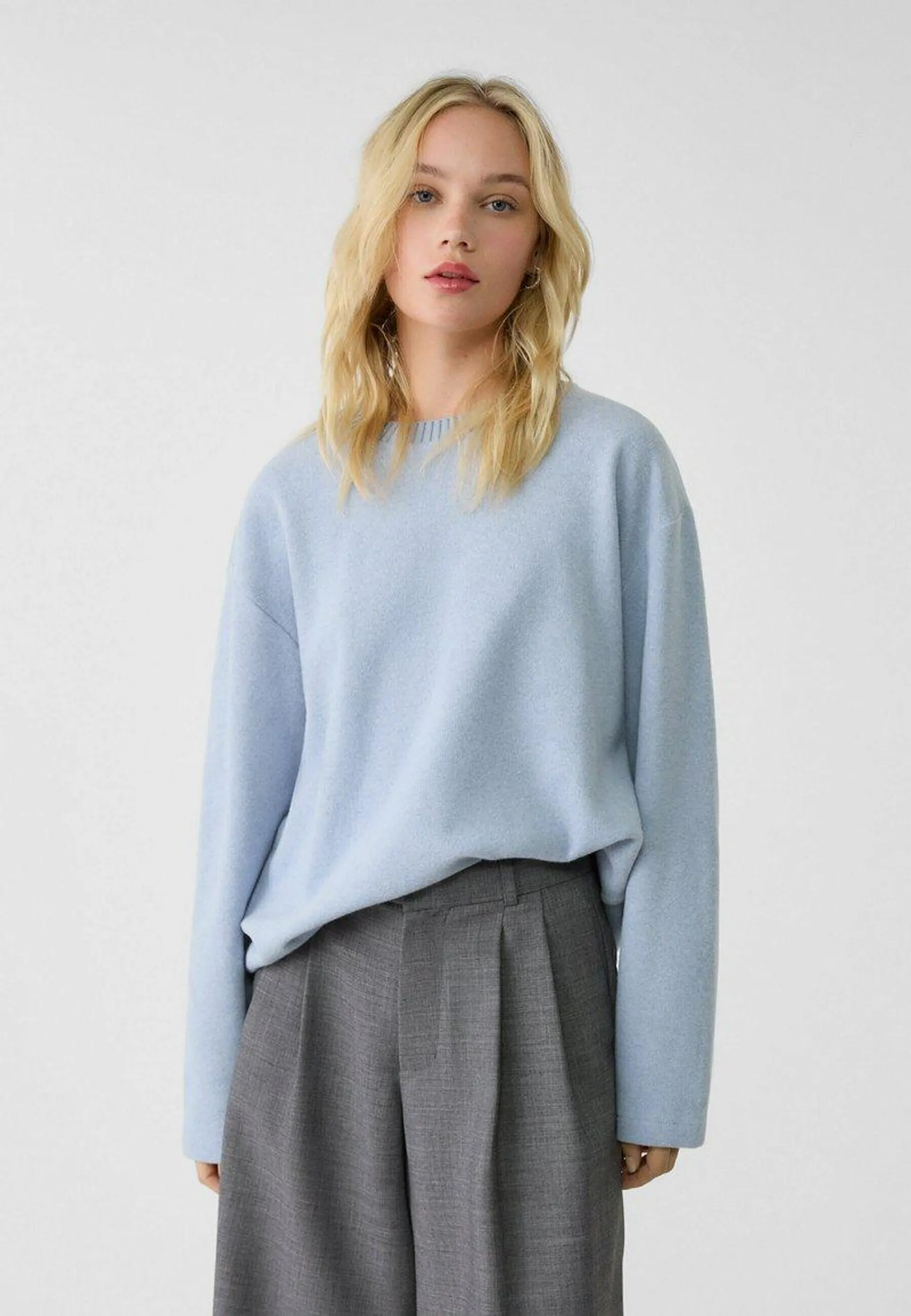 ROUND NECK - Pullover - blue