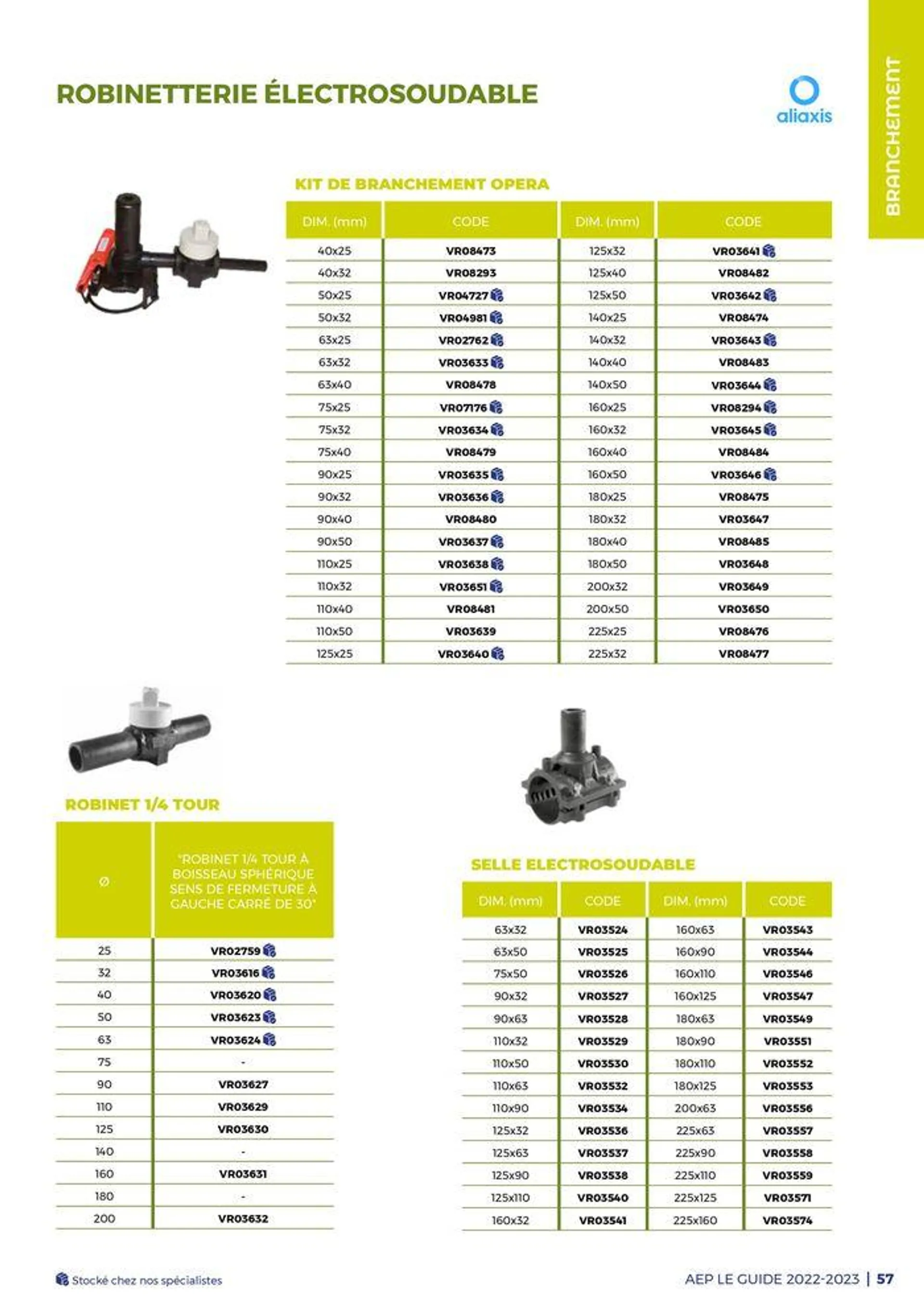 Guide - Adduction d'eau potable du 23 juillet au 31 octobre 2024 - Catalogue page 57