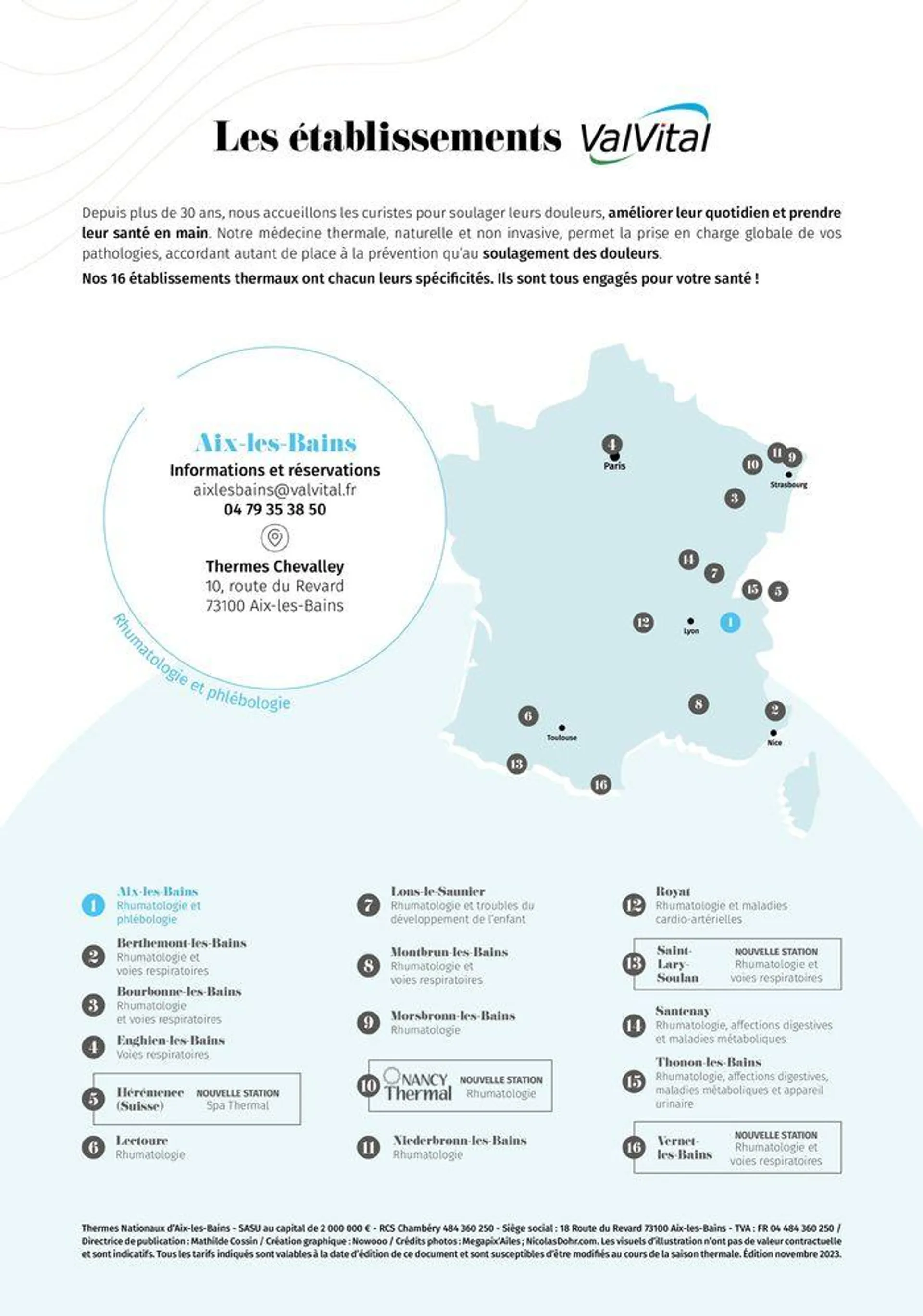 ValVital Brochure établissement Aix-les-Bains 2024 du 11 avril au 14 décembre 2024 - Catalogue page 12