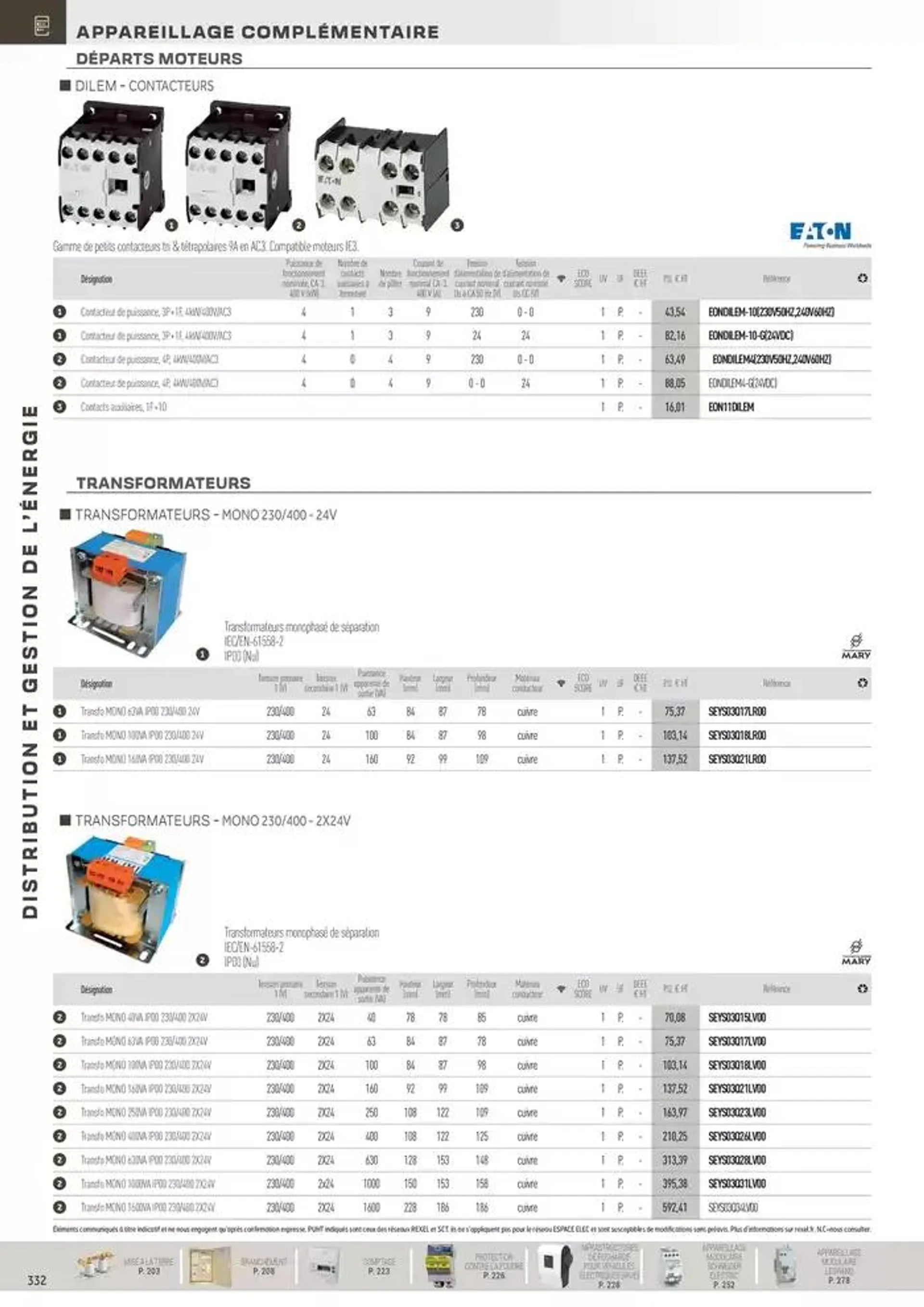 Distribution et Gestion de l'Energie du 31 octobre au 31 décembre 2024 - Catalogue page 132