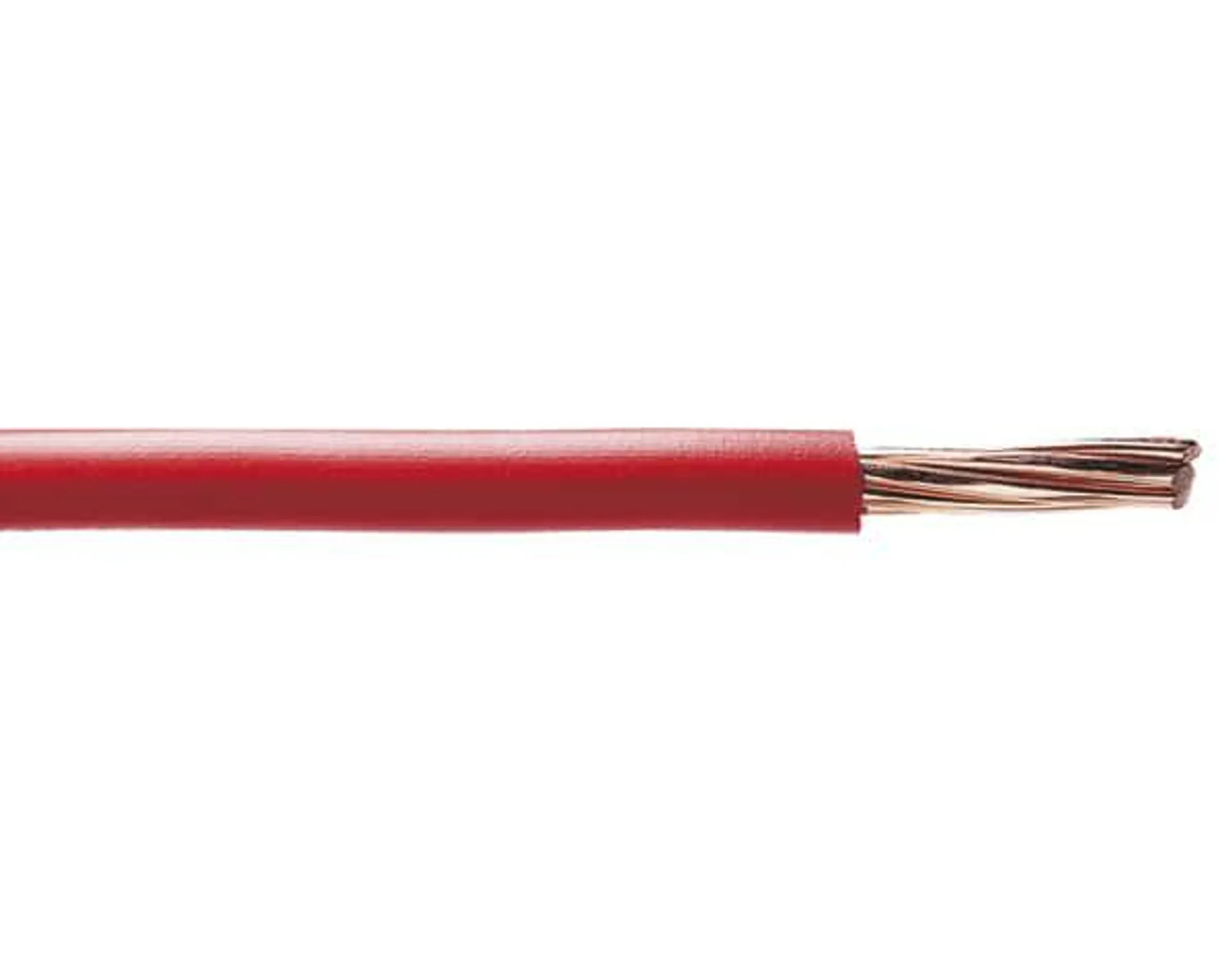 Fil électrique H07VR 16 mm² rouge - Vendu au mètre - Nexans