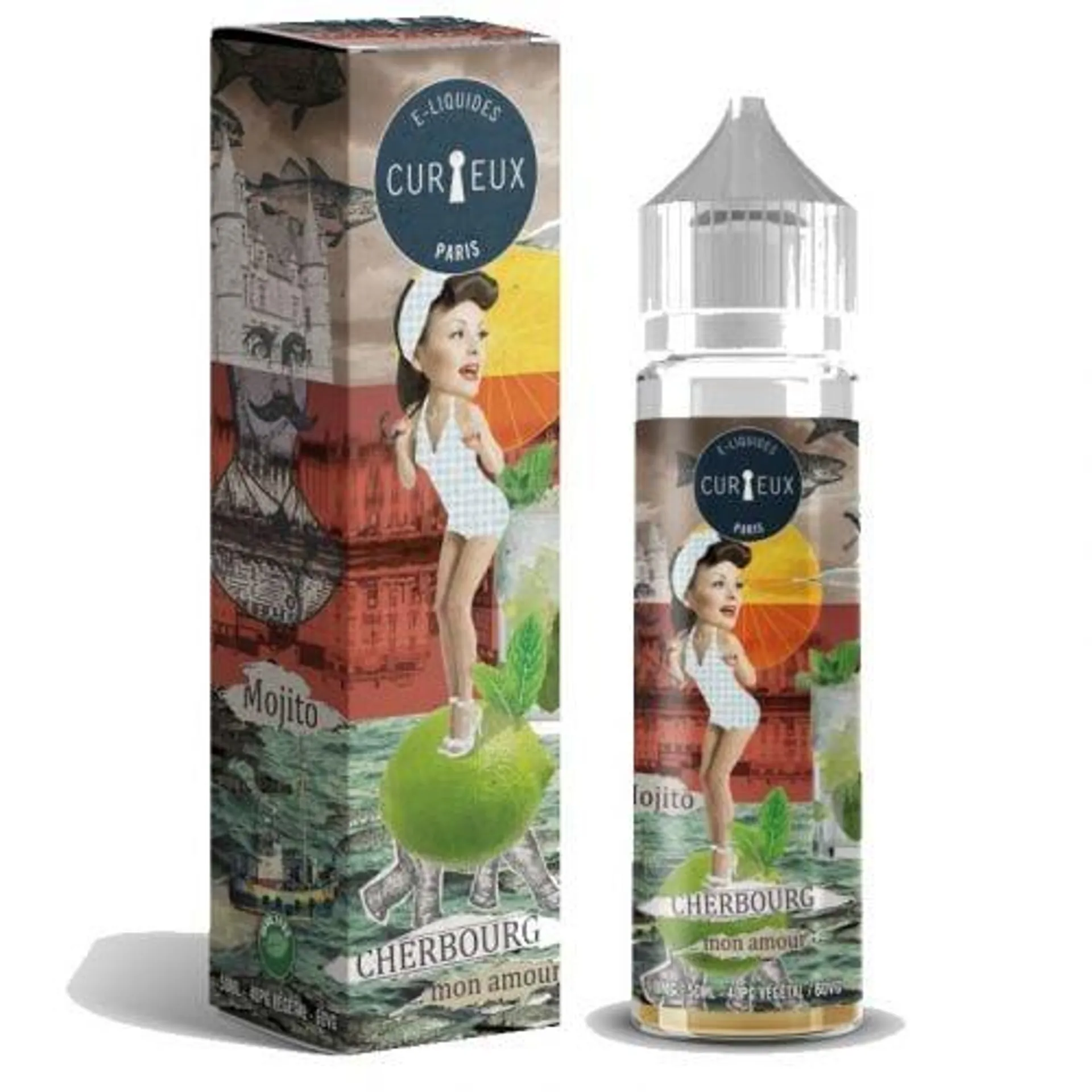 E-Liquide CHERBOURG MON AMOUR 50 ml - Curieux Edition Hexagone