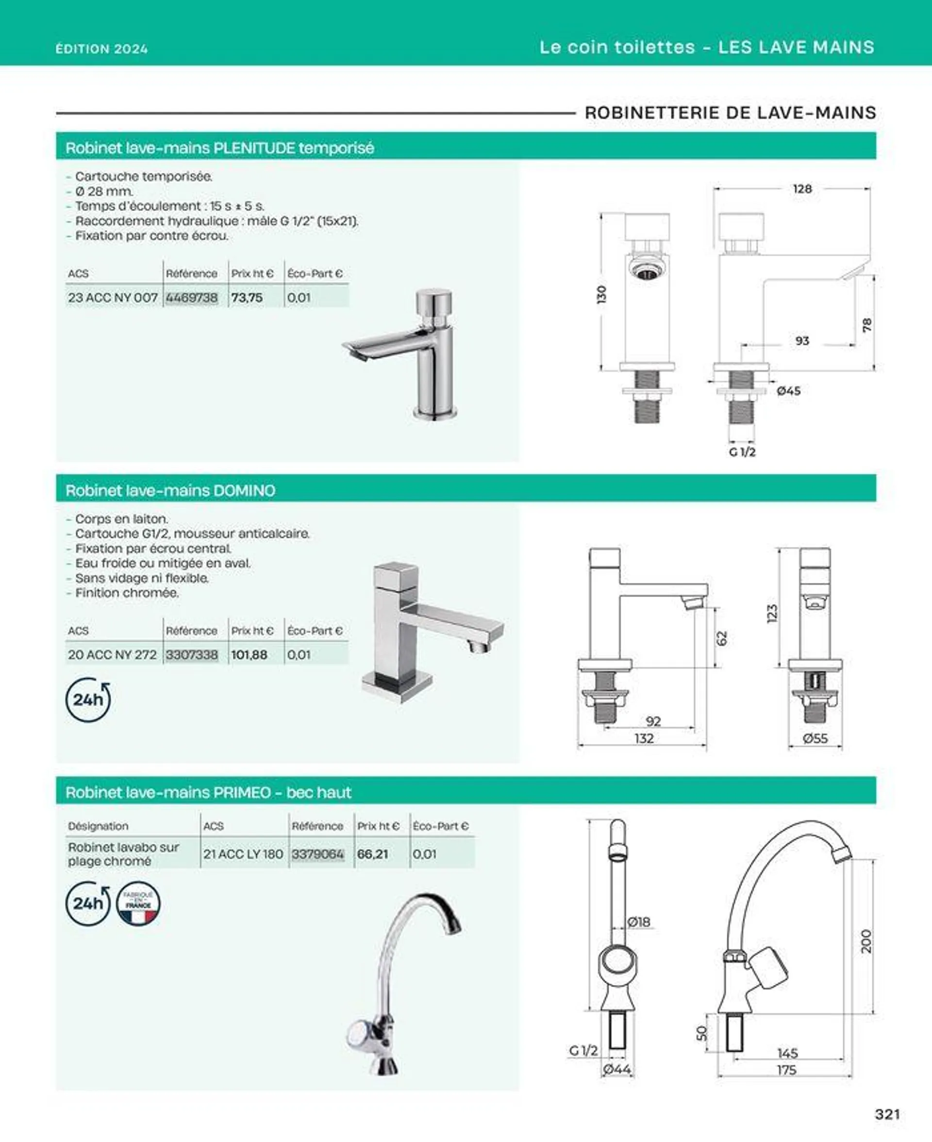 La salle de bain en toute sérénité du 2 juillet au 31 décembre 2024 - Catalogue page 321