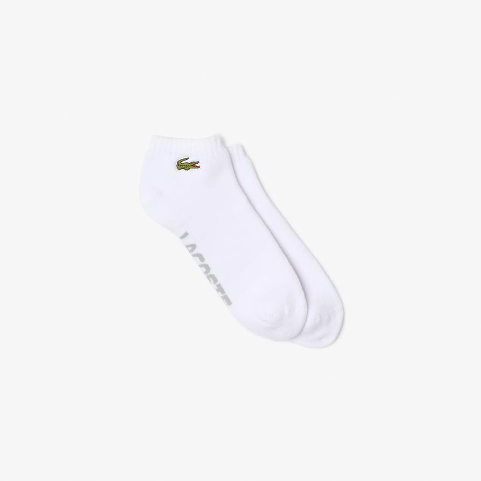 Chaussettes basses Lacoste SPORT en coton stretch avec marquage