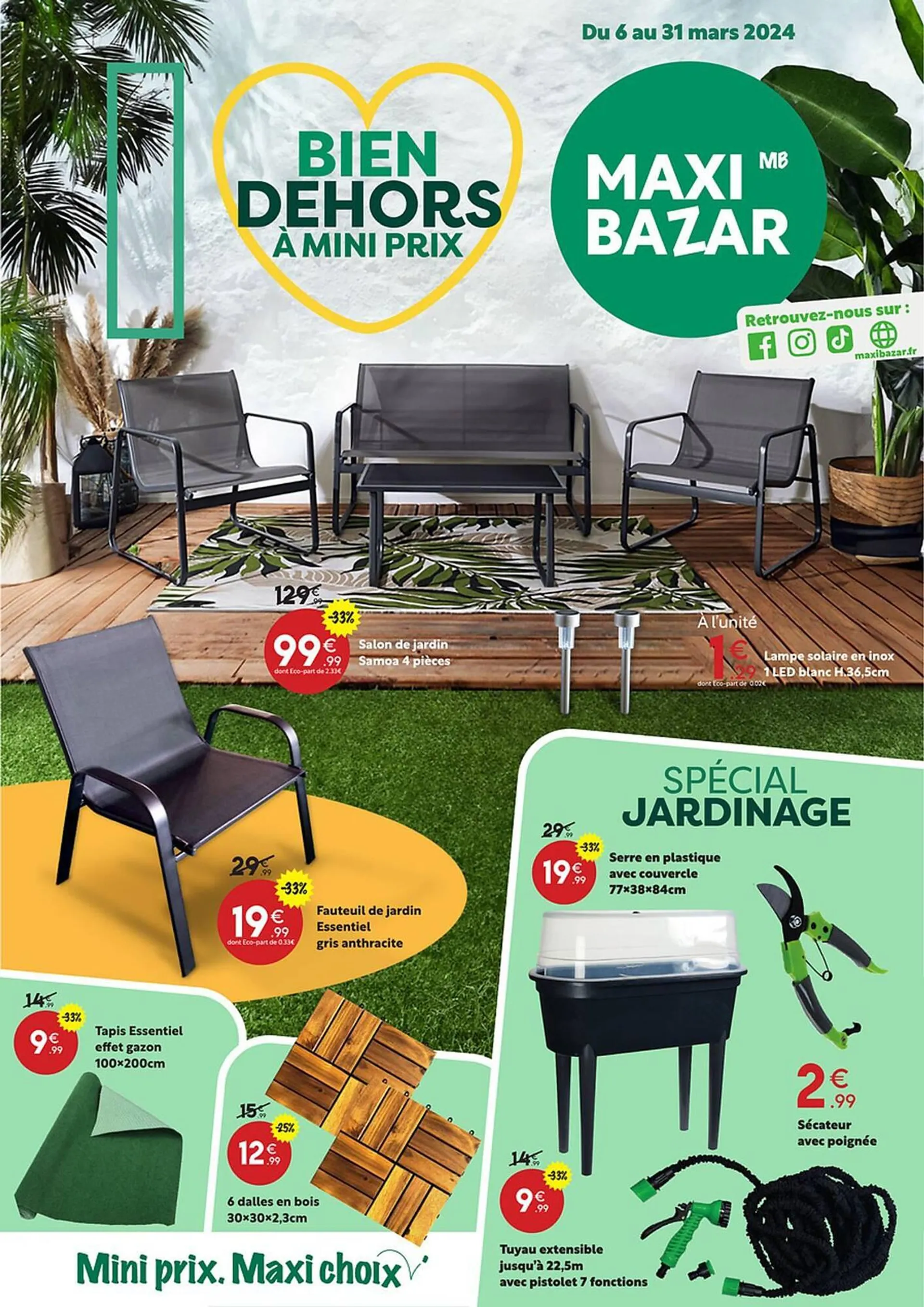 Catalogue Maxi Bazar en ligne Promos Prospectus