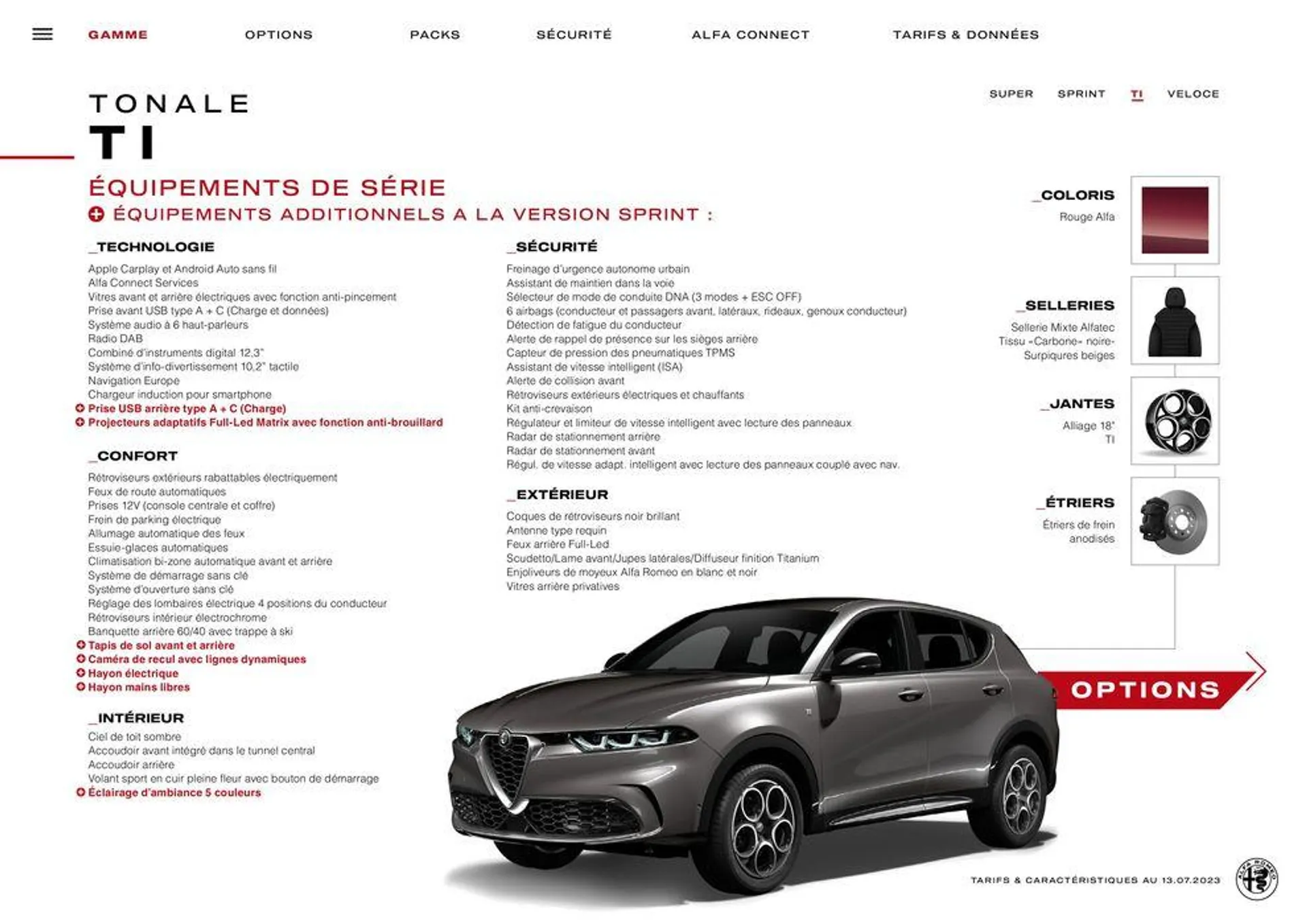 Catalogue Alfa Romeo TONALE du 29 décembre au 28 décembre 2024 - Catalogue page 10