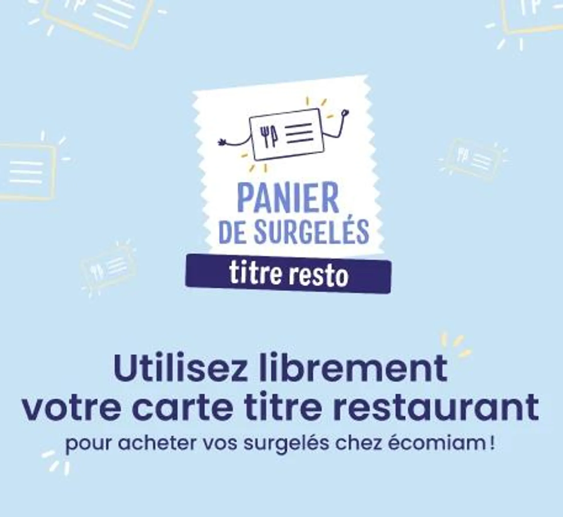 Panier de surgelés titre resto