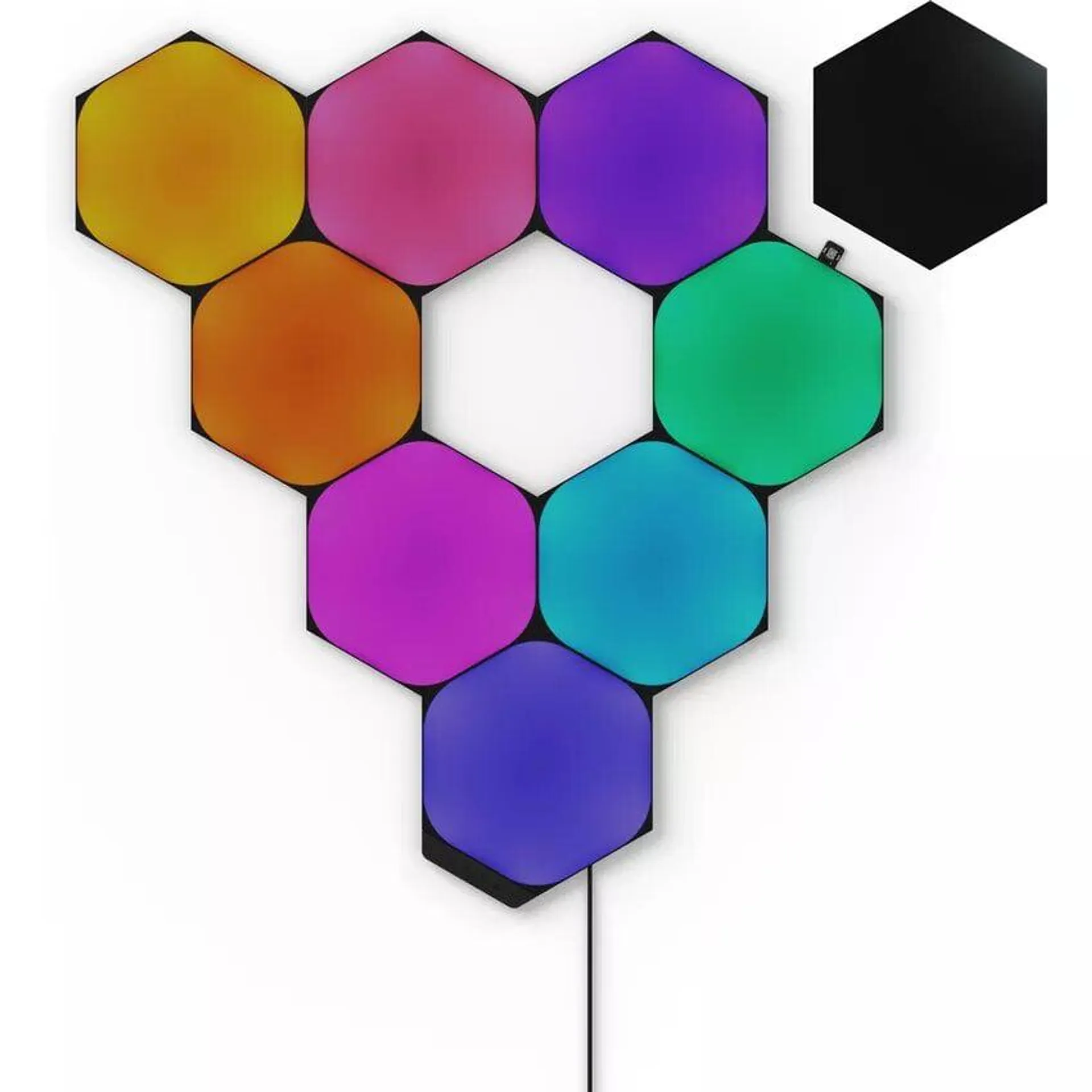 Nanoleaf Shapes Black Hexagons Starter Kit - 9 pièces