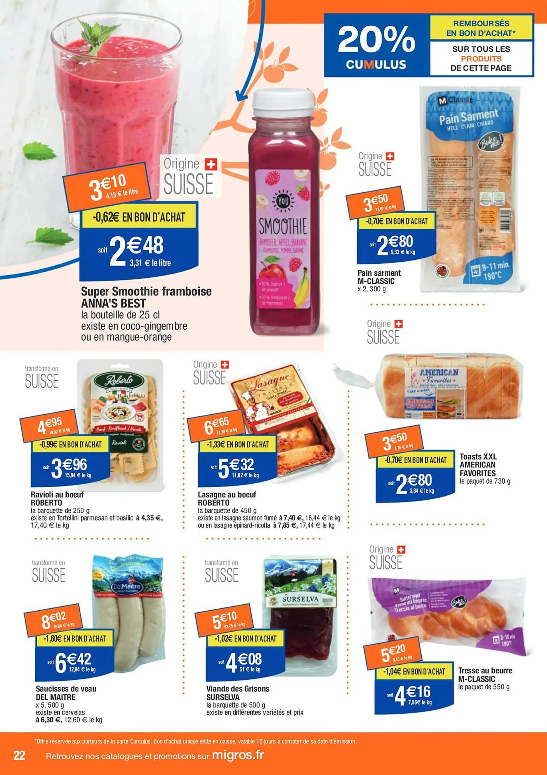 Catalogue Migros du 24 septembre au 6 octobre 2024 - Catalogue page 22