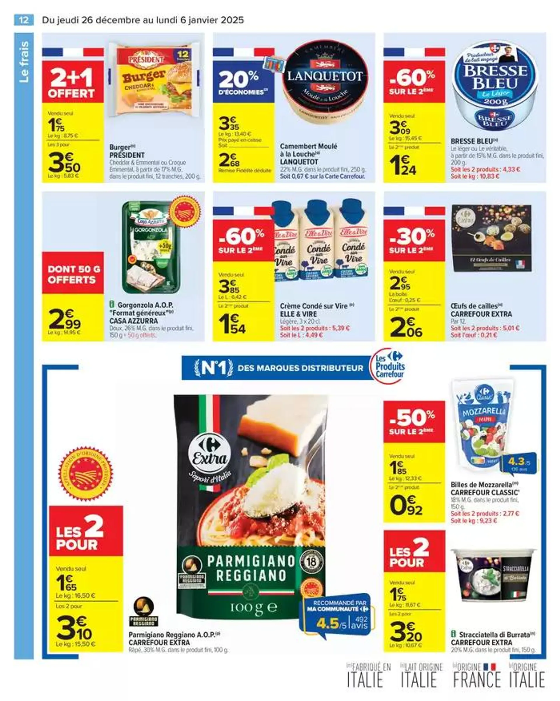 - 50% SUR LE 2ÈME PRODUIT du 26 décembre au 6 janvier 2025 - Catalogue page 18