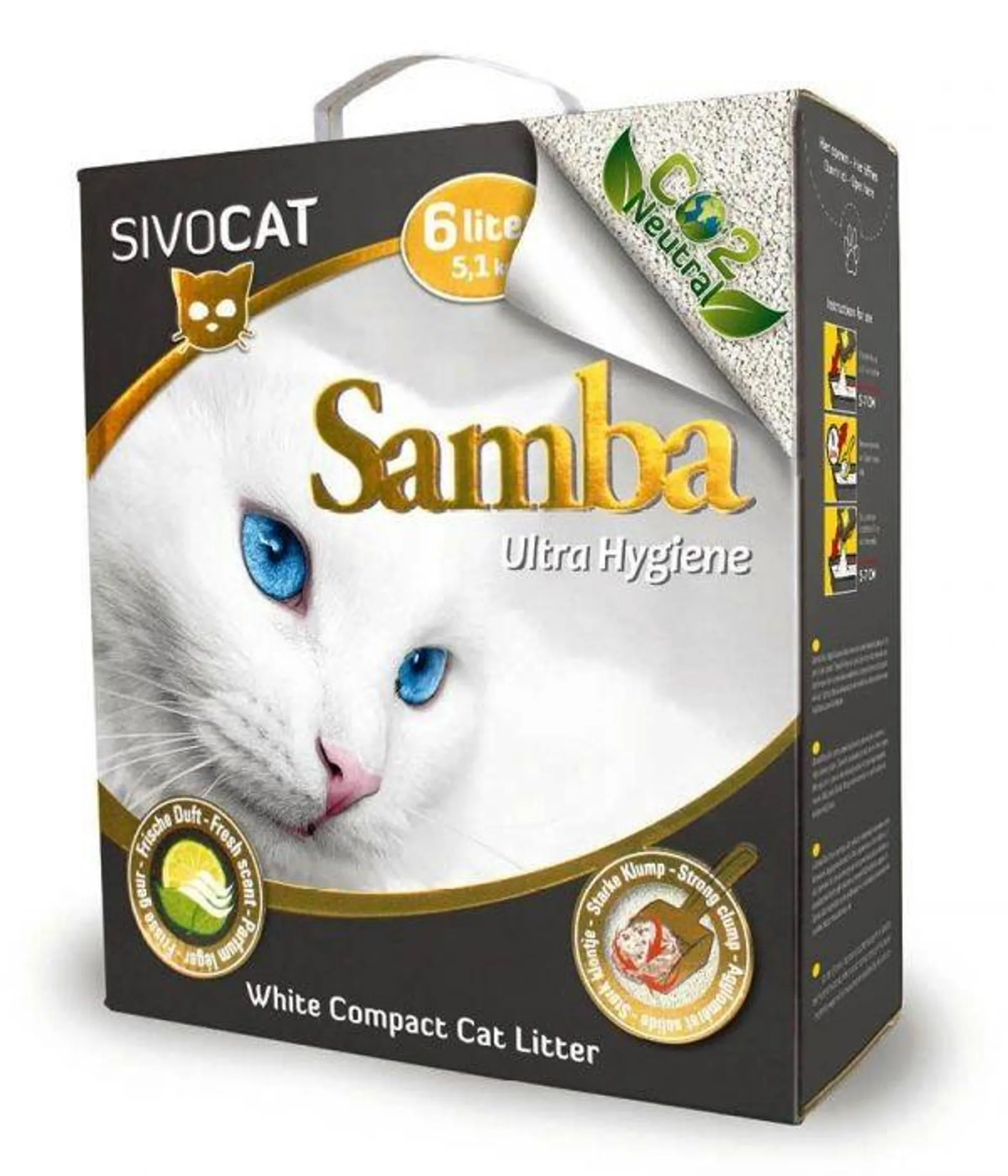 Sivocat samba ultra hygiene 6 ltr