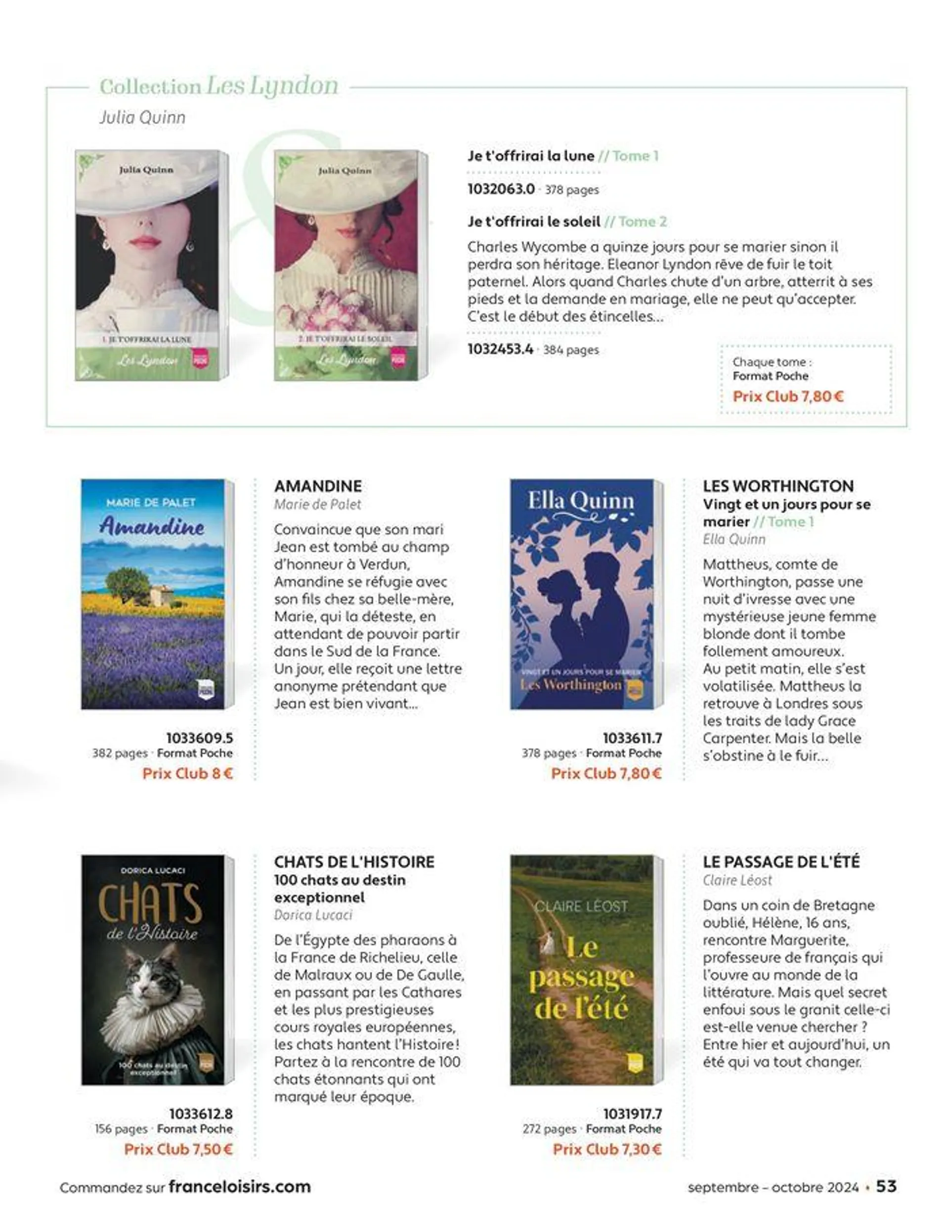 Septembre - Octobre 2024 du 2 septembre au 31 octobre 2024 - Catalogue page 53