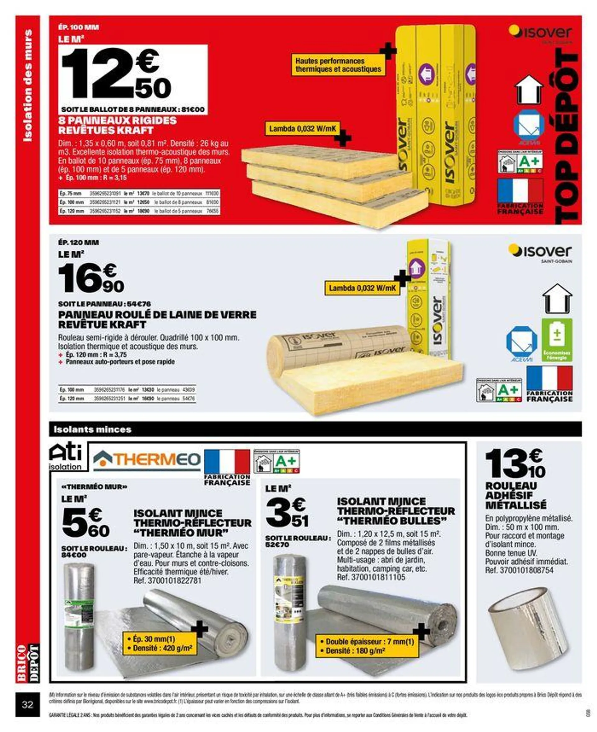 Je rénove mes espaces du 20 juin au 4 août 2024 - Catalogue page 32