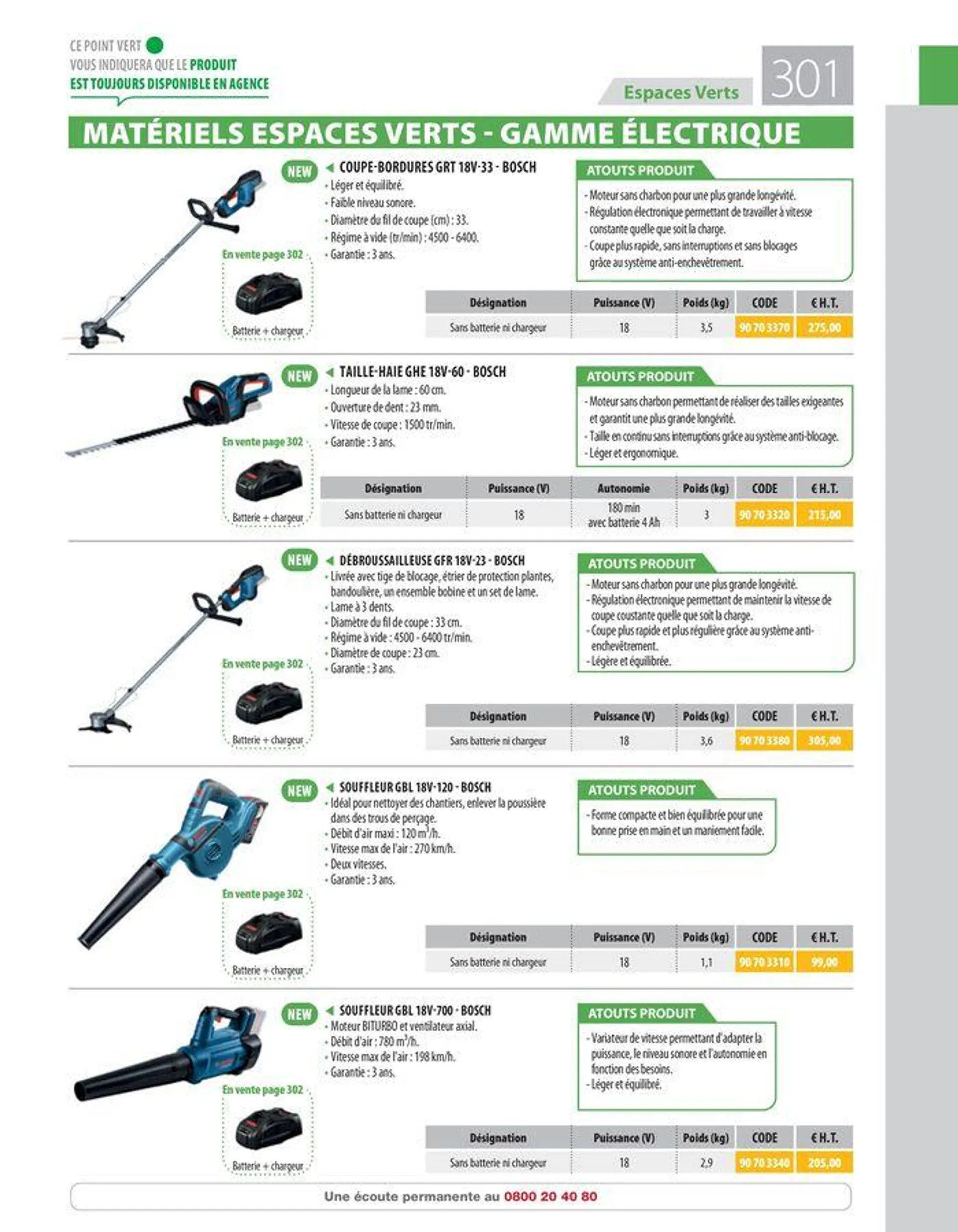 CONSOMMABLES, OUTILLAGES & MATÉRIELS VENTE - 303