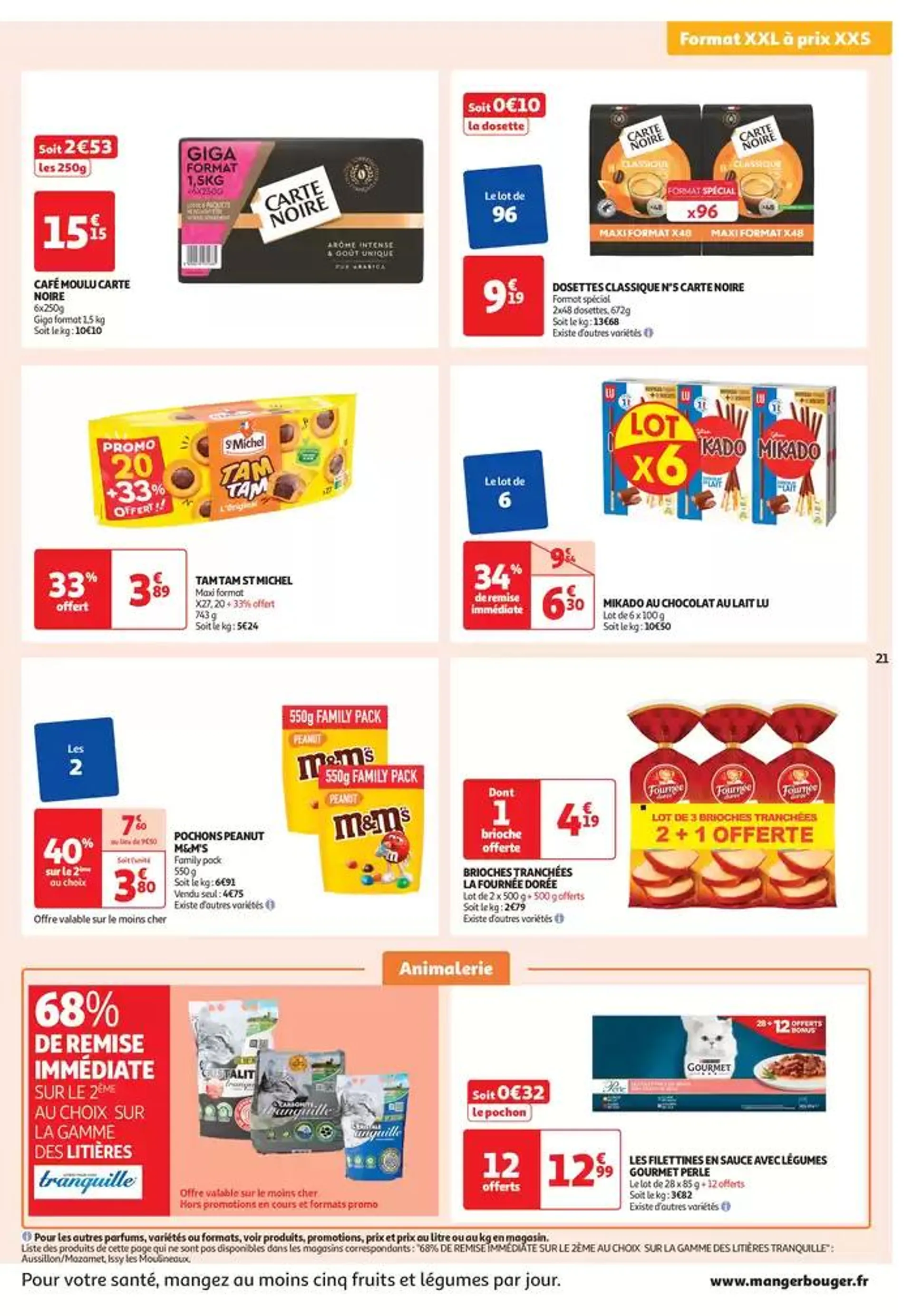 Top depart : 25 jours Auchan  du 29 octobre au 4 novembre 2024 - Catalogue page 21