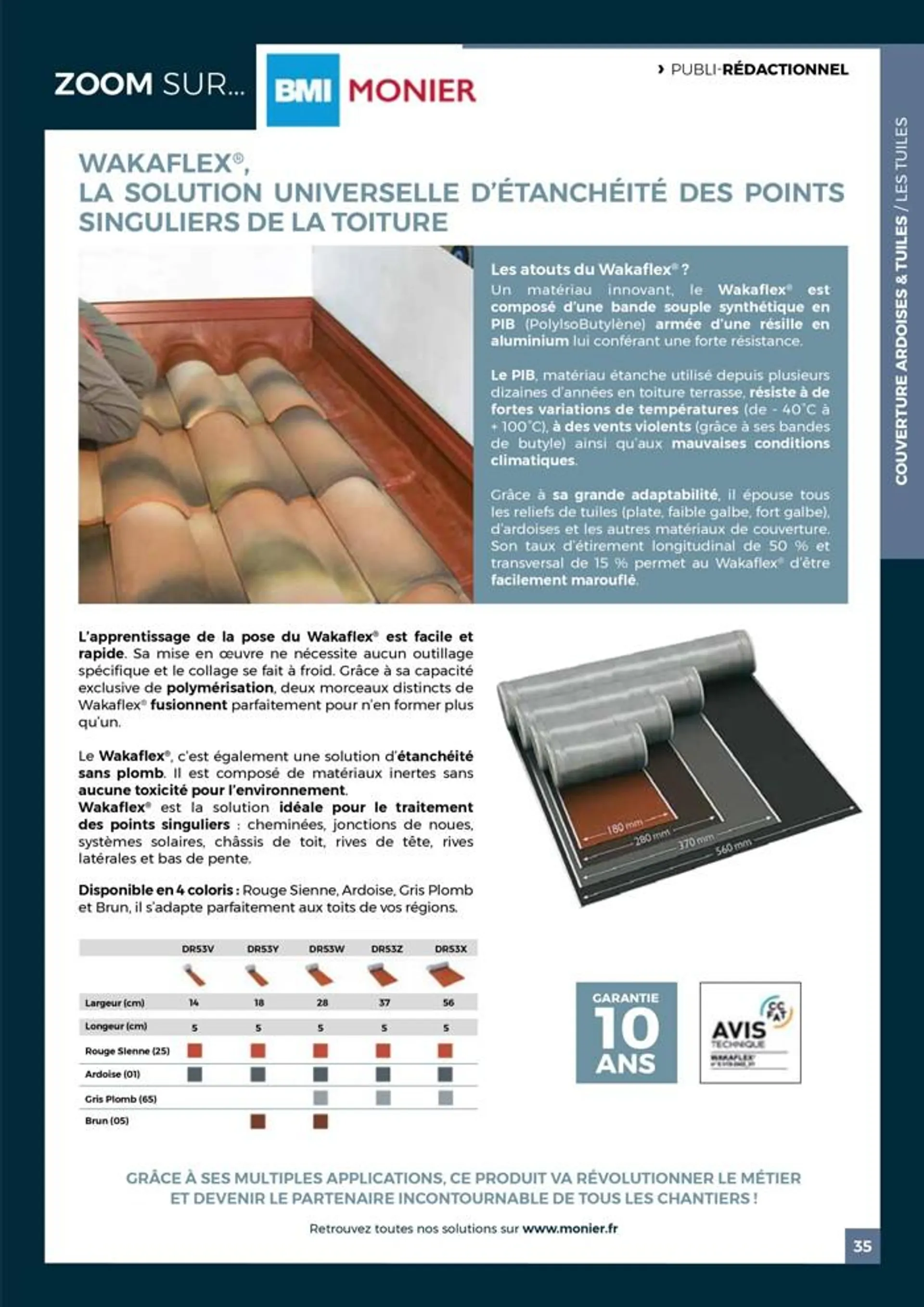 Guide Toiture du 19 juin au 31 janvier 2025 - Catalogue page 35