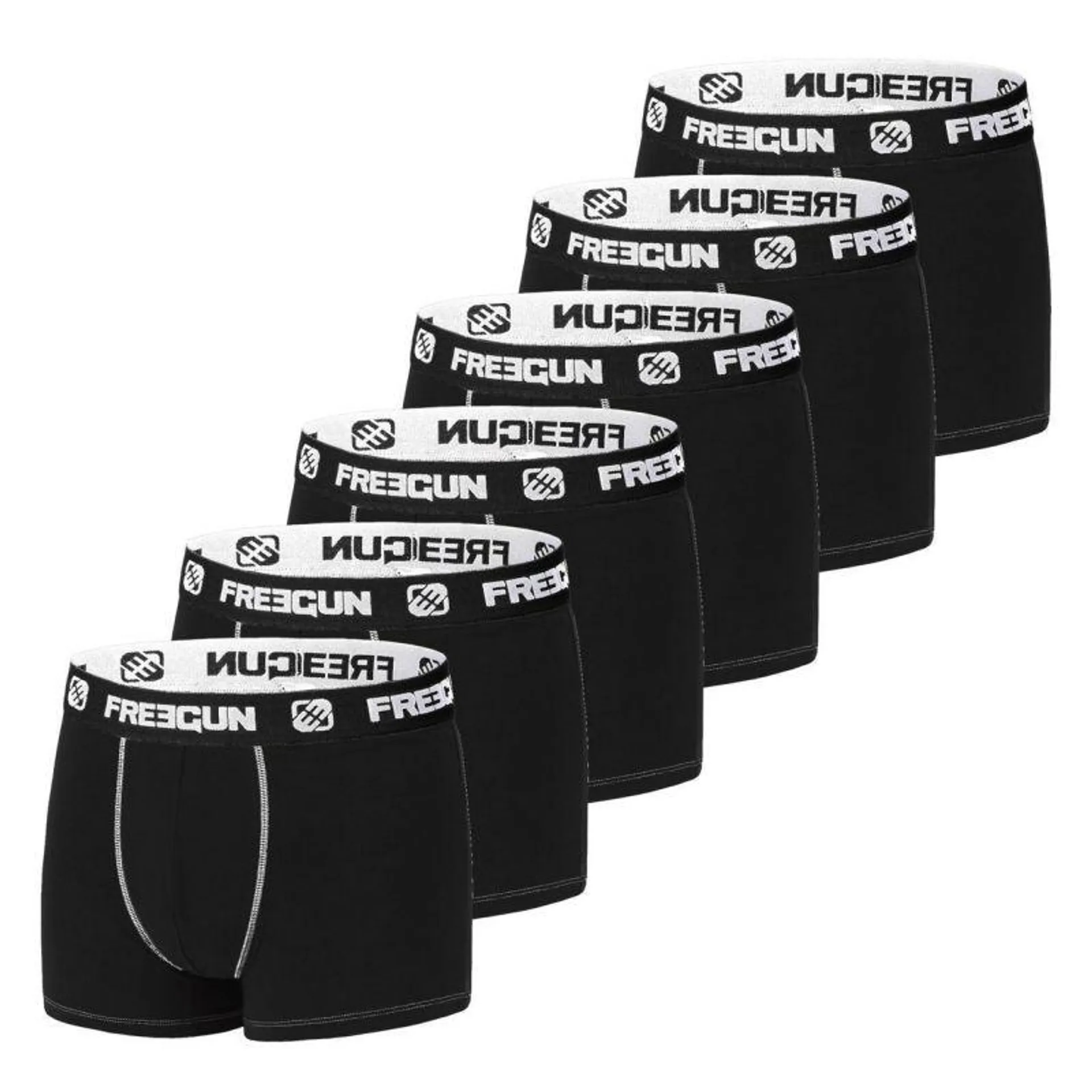 Lot de 6 boxers Freegun homme en Coton