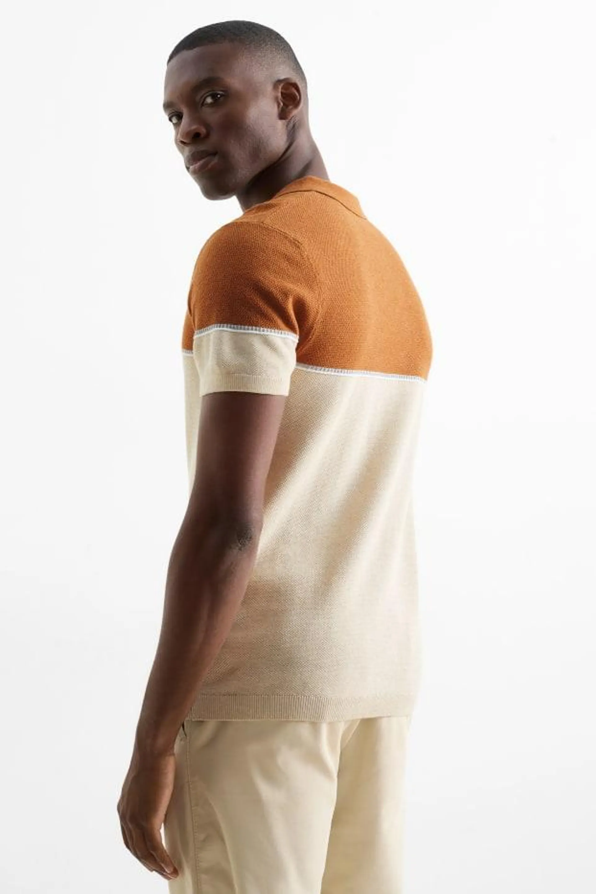 Polo shirt - textured