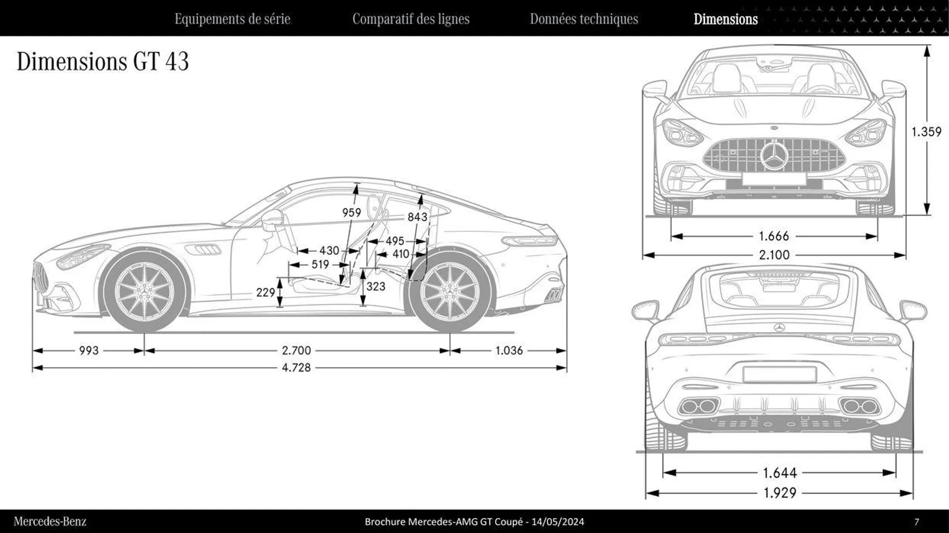 Mercedes AMG GT Coupé du 9 septembre au 31 août 2025 - Catalogue page 7